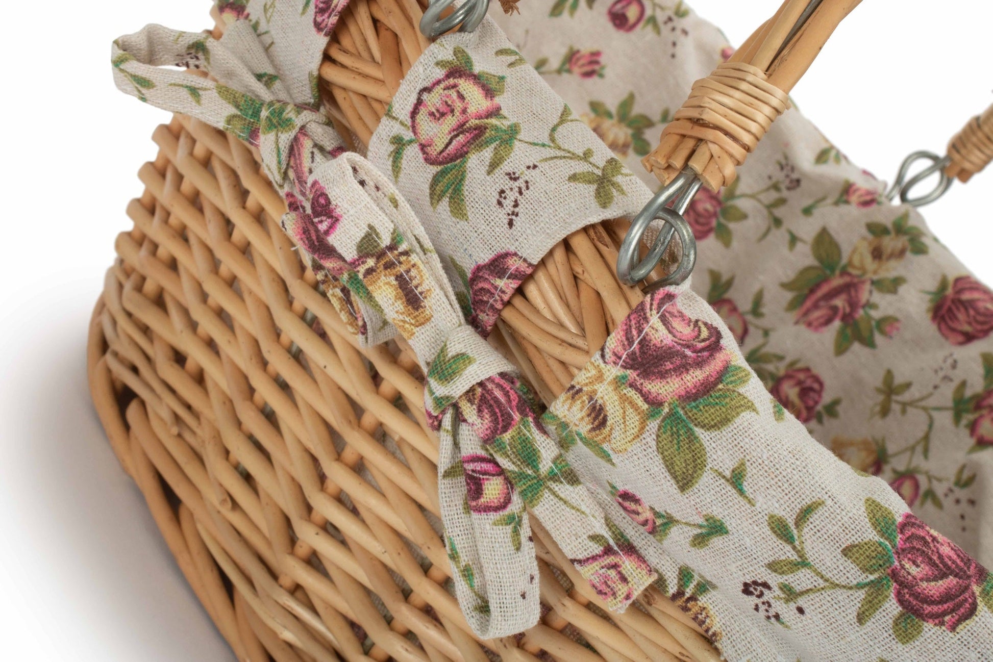 Medium Swing Handle Shopper With Garden Rose Lining - REGN
