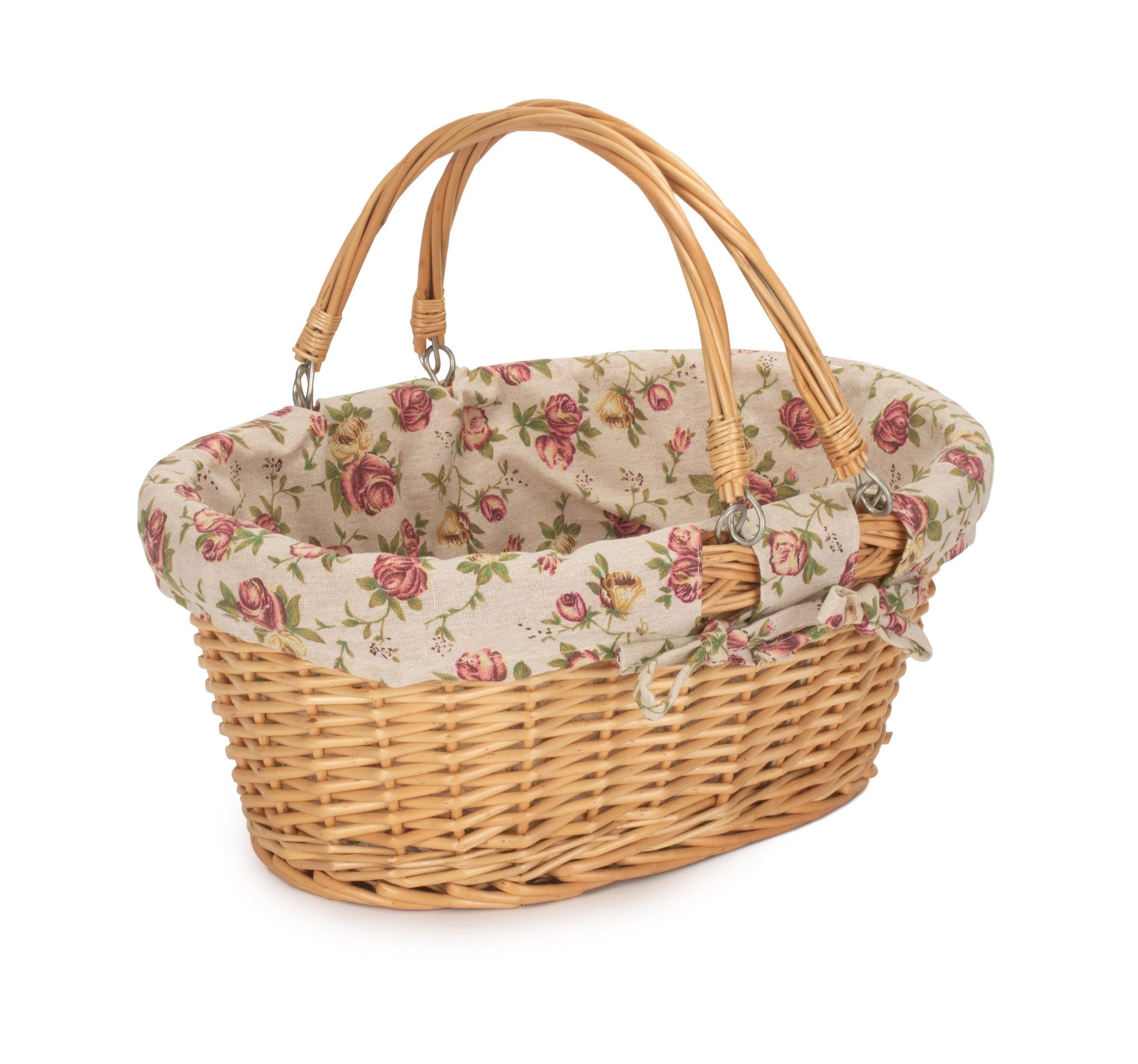 Medium Swing Handle Shopper With Garden Rose Lining - REGN
