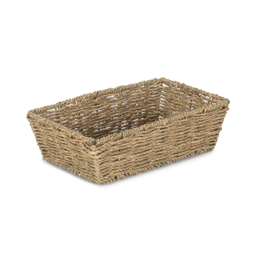 Medium Tapered Seagrass Tray Basket - REGN