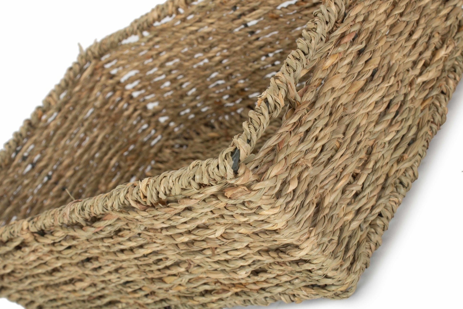 Medium Tapered Seagrass Tray Basket - REGN
