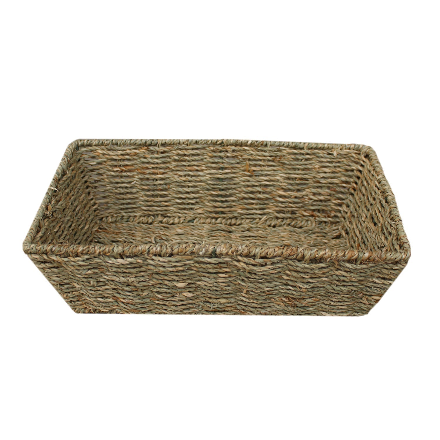 Medium Tapered Seagrass Tray Basket - REGN