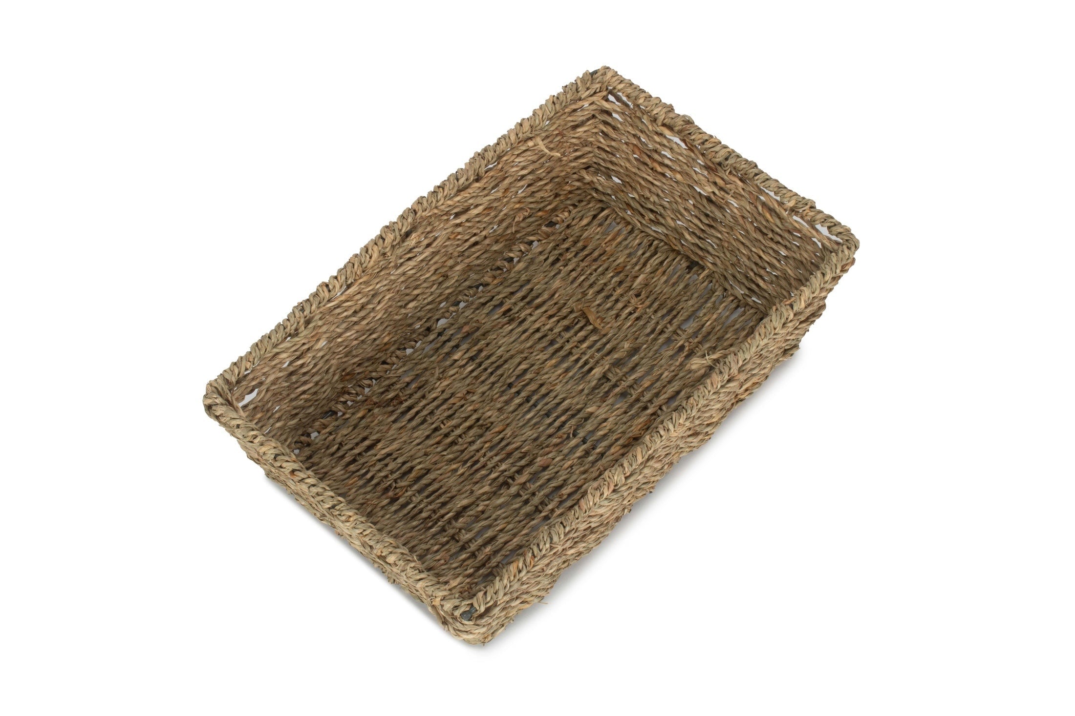 Medium Tapered Seagrass Tray Basket - REGN