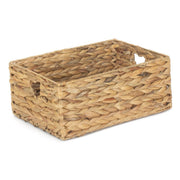 Medium Water Hyacinth Storage Basket with Heart Cut-Out Handles - REGN