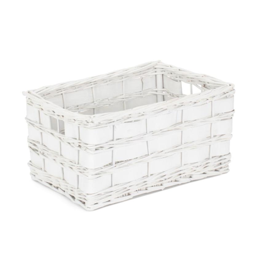 Medium White Scandi Storage Basket - REGN