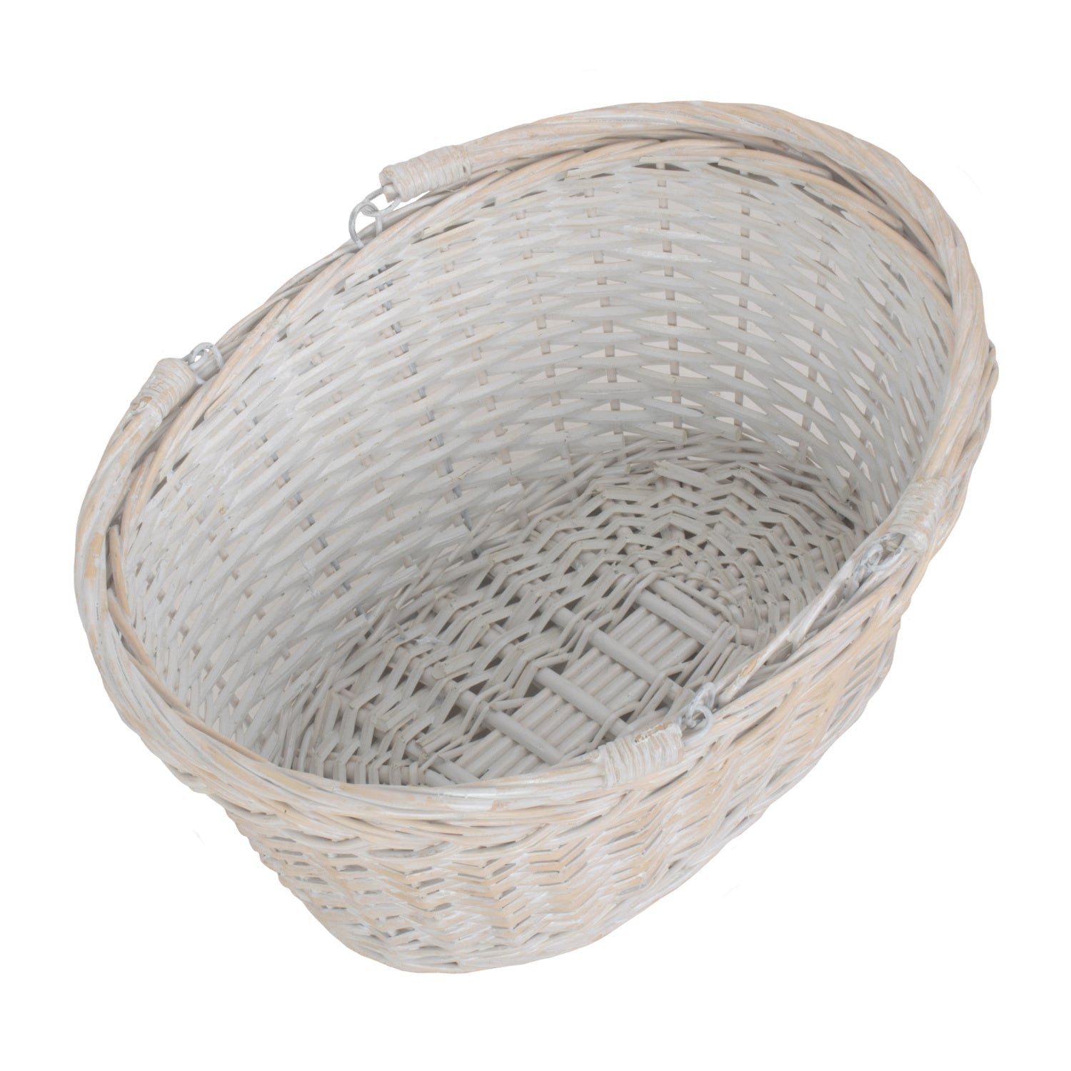 Medium White Swing Handle Shopper - REGN
