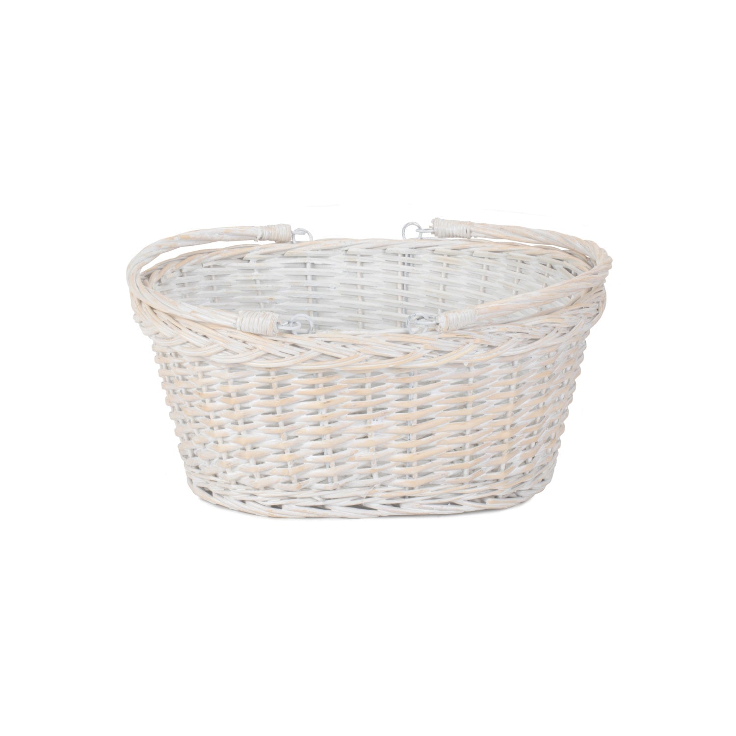 Medium White Swing Handle Shopper - REGN
