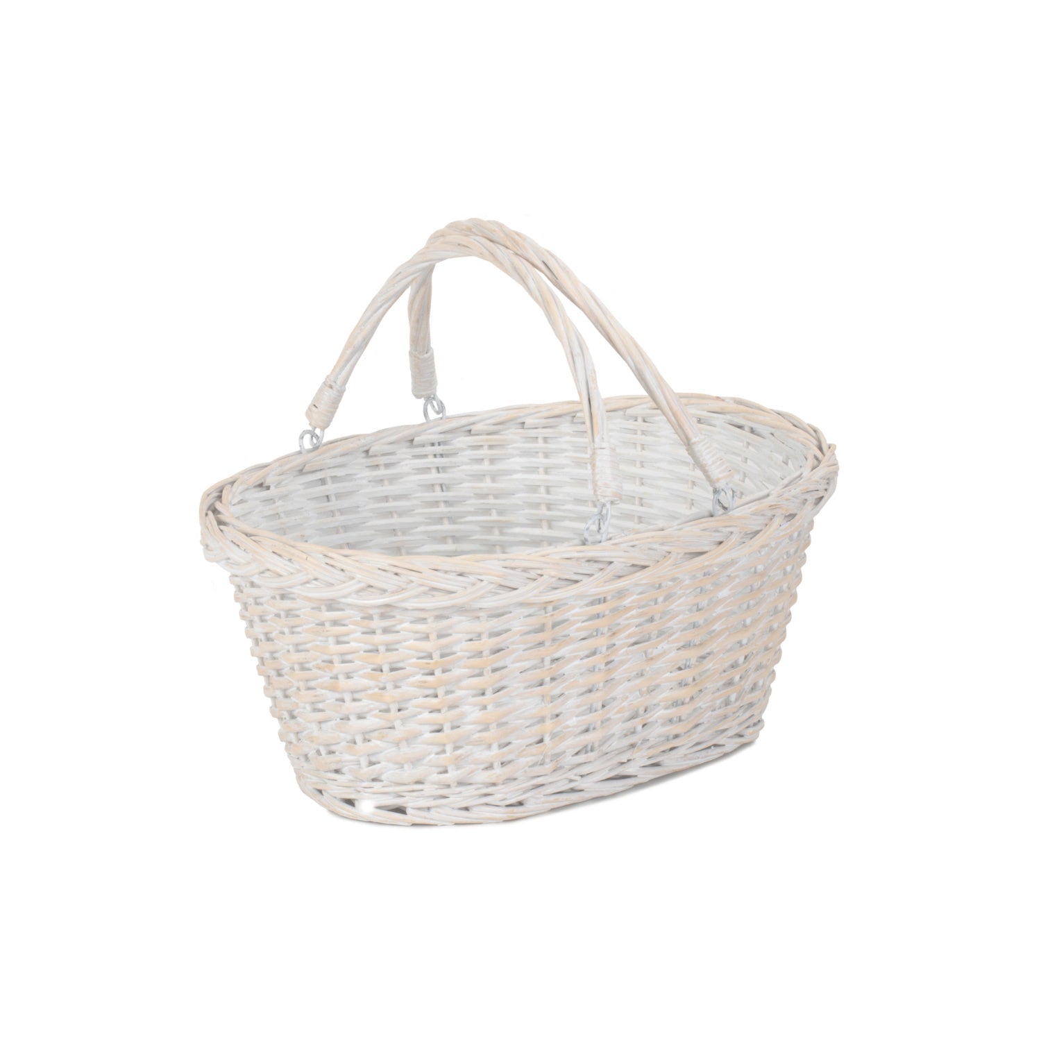 Medium White Swing Handle Shopper - REGN