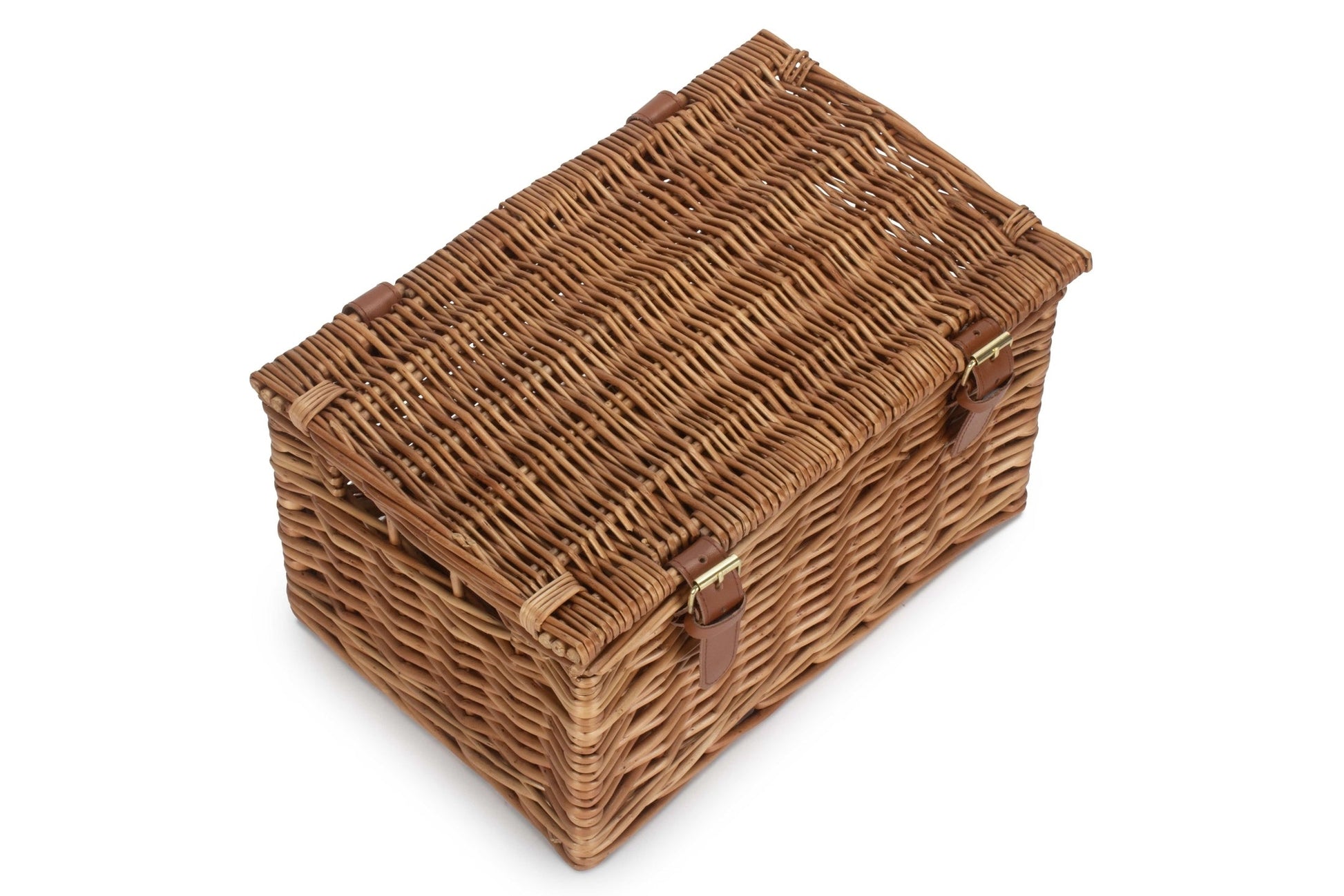 Medium Windsor Willow Hamper Basket – Light Steamed - REGN