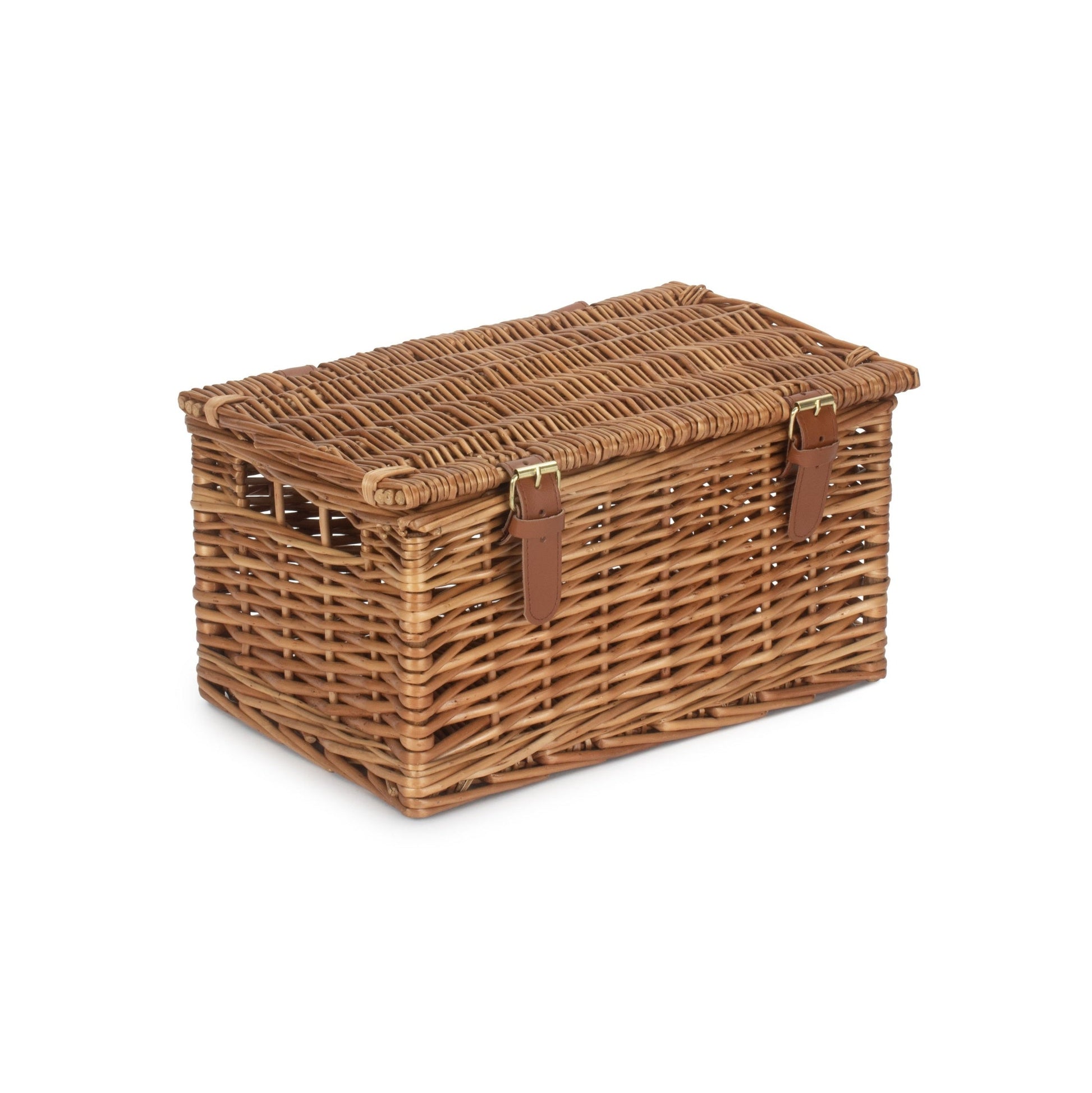 Medium Windsor Willow Hamper Basket – Light Steamed - REGN