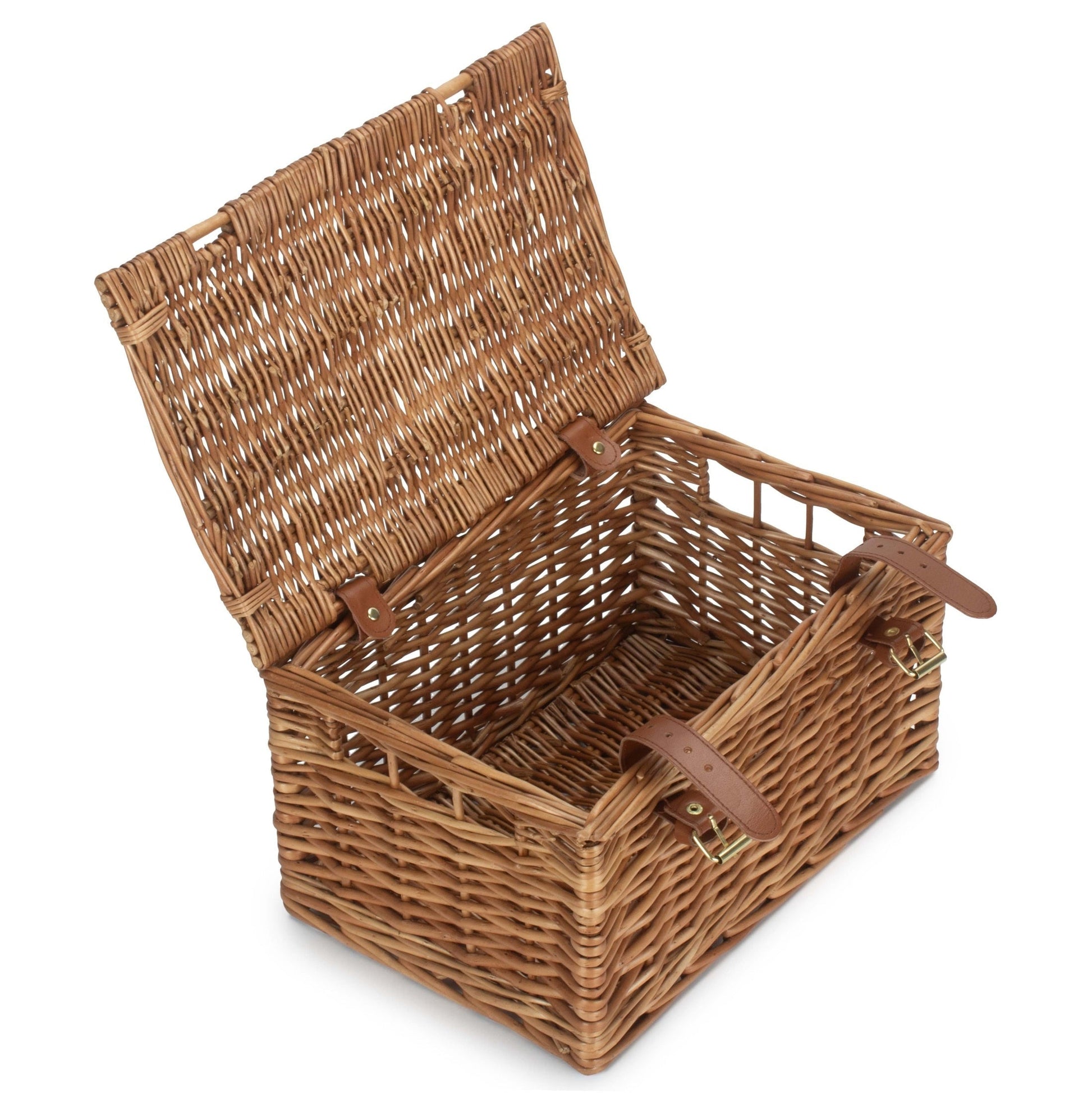 Medium Windsor Willow Hamper Basket – Light Steamed - REGN