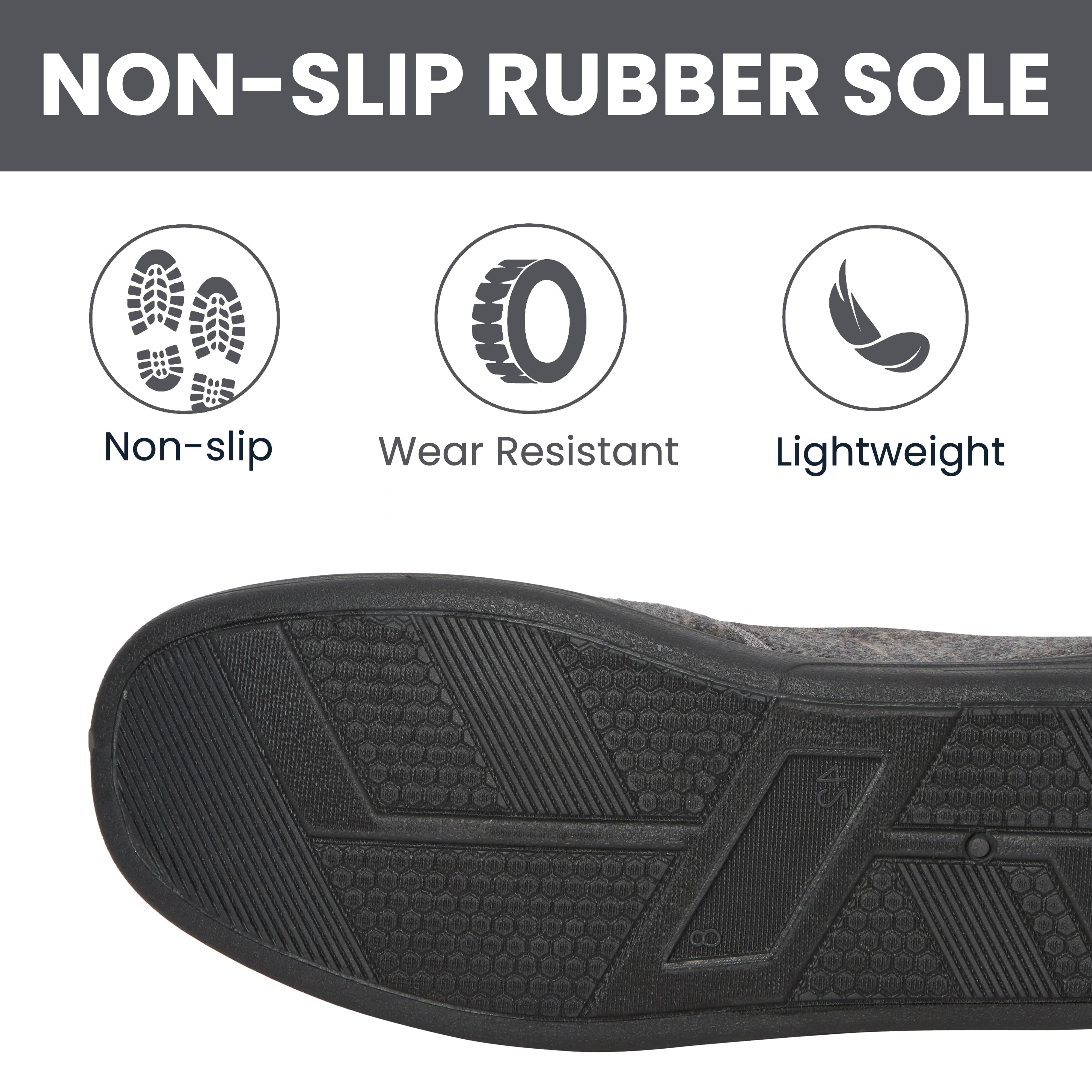 Sock Stack Men's Checked Slippers Memory Foam Cushioned Soft Lining Warm Thermal Slip-On