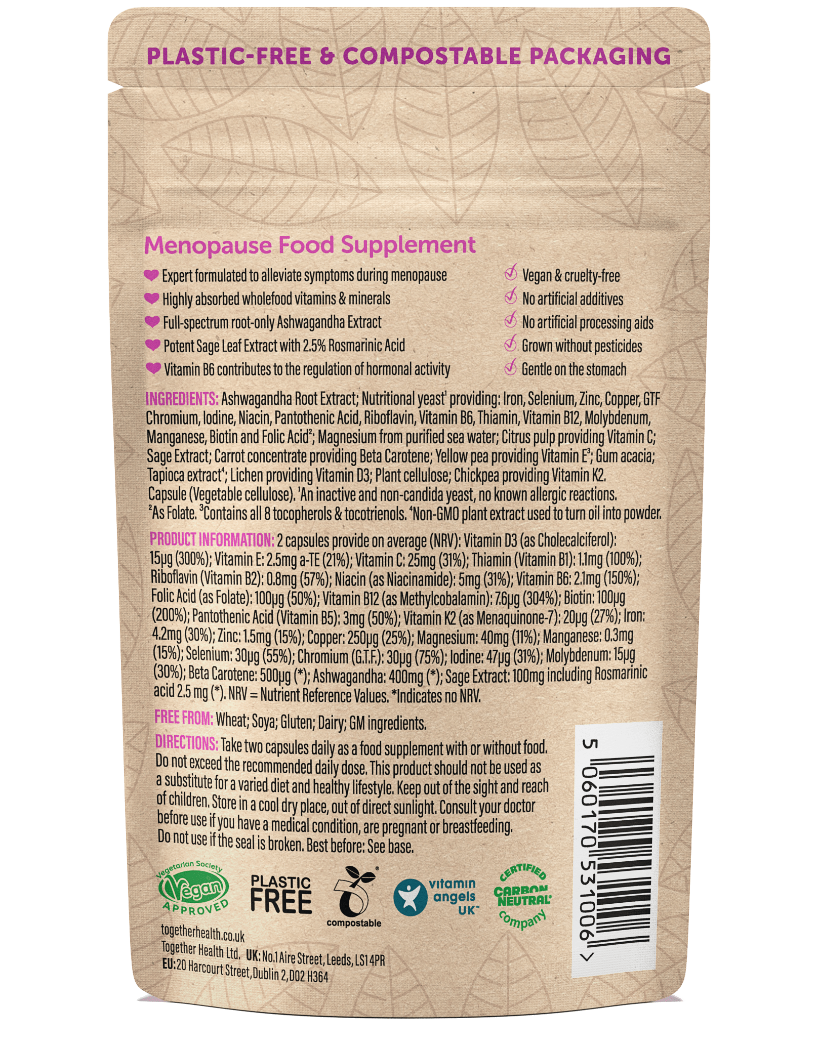 Menopause Supplement – Vitamins and Herbals - REGN