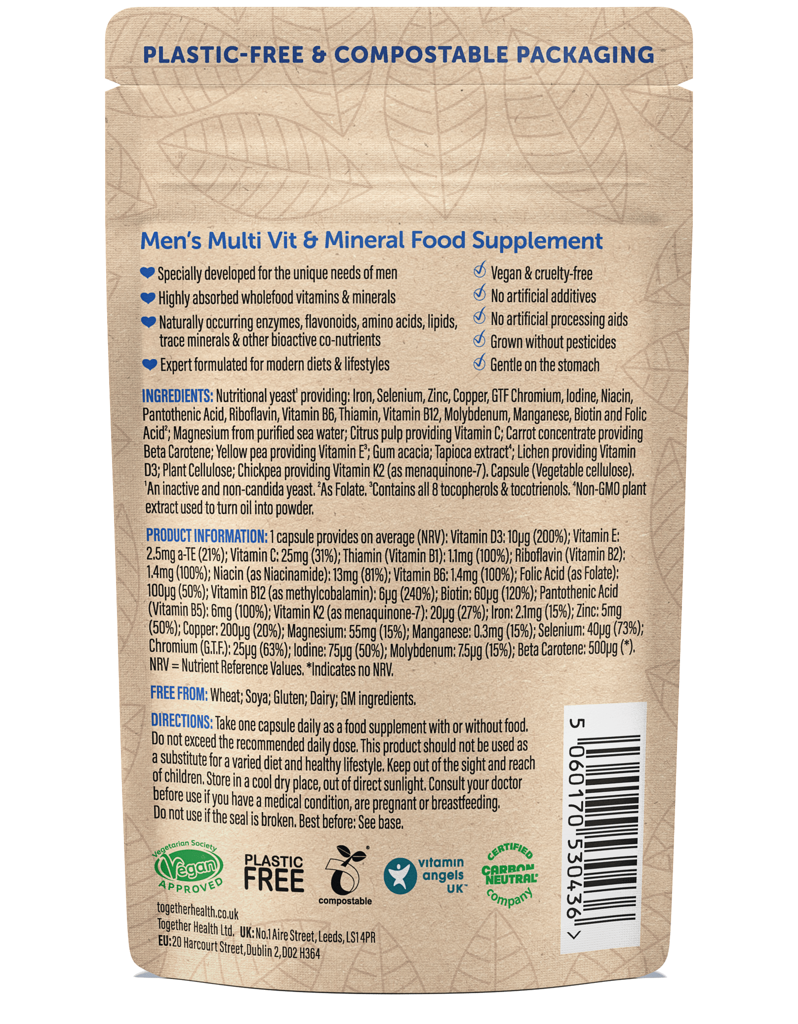 Men’s Multivitamin – Vegan – 30 Capsules - REGN