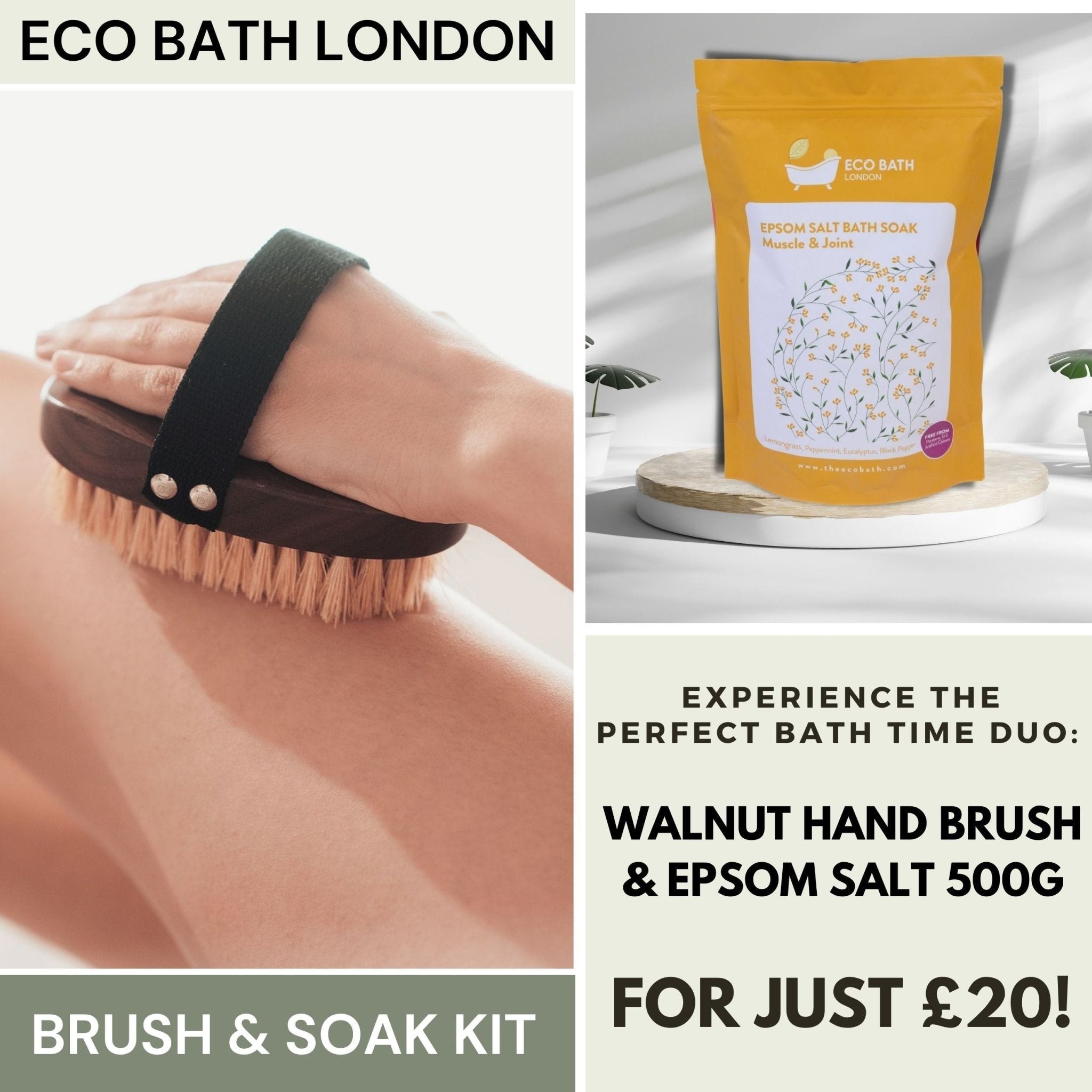 Mindful Moments: Eco Bath London Brush & Soak Kit - REGN