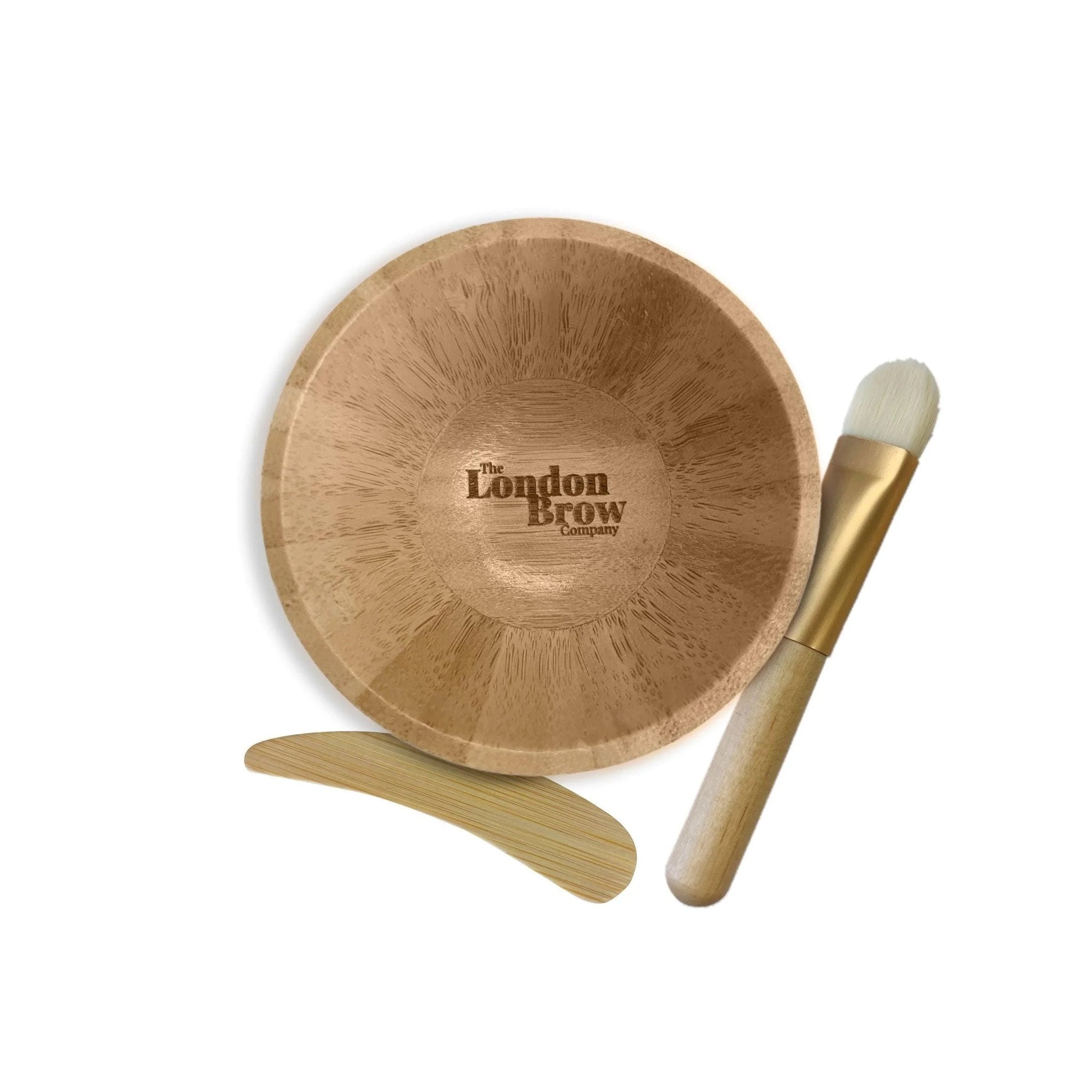 Mini Bamboo Mixing Bowl With Brush & Spatula - REGN