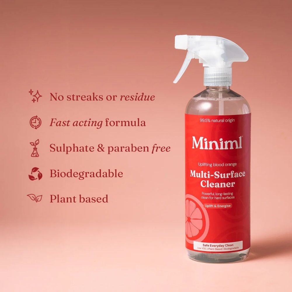 Miniml Blood Orange Multi-Surface Cleaner 1L Refill | Fast and Effective Cleaning - REGN
