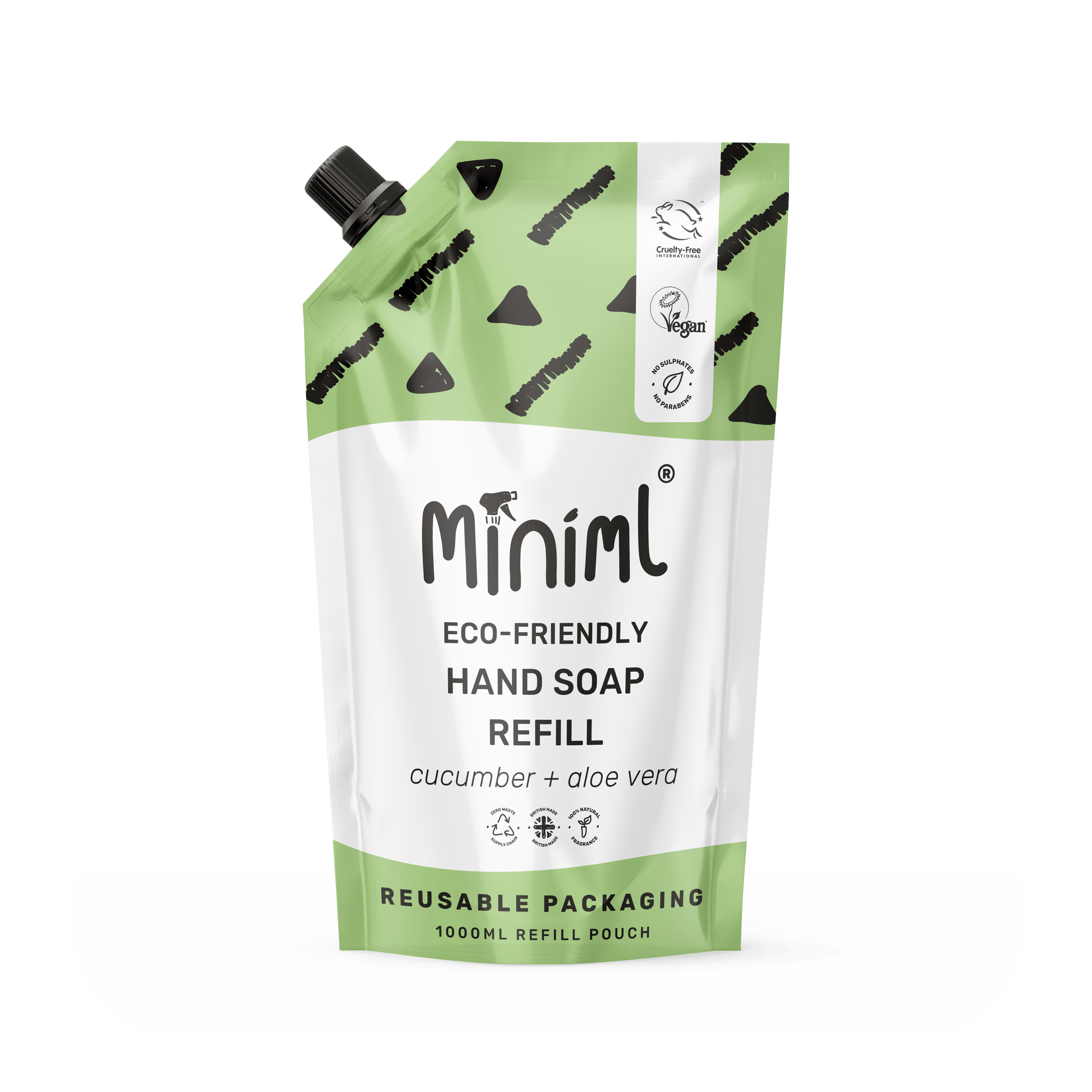 Miniml Cucumber + Aloe Vera Hand Soap 1L Refill | Fresh and Gentle Cleansing - REGN