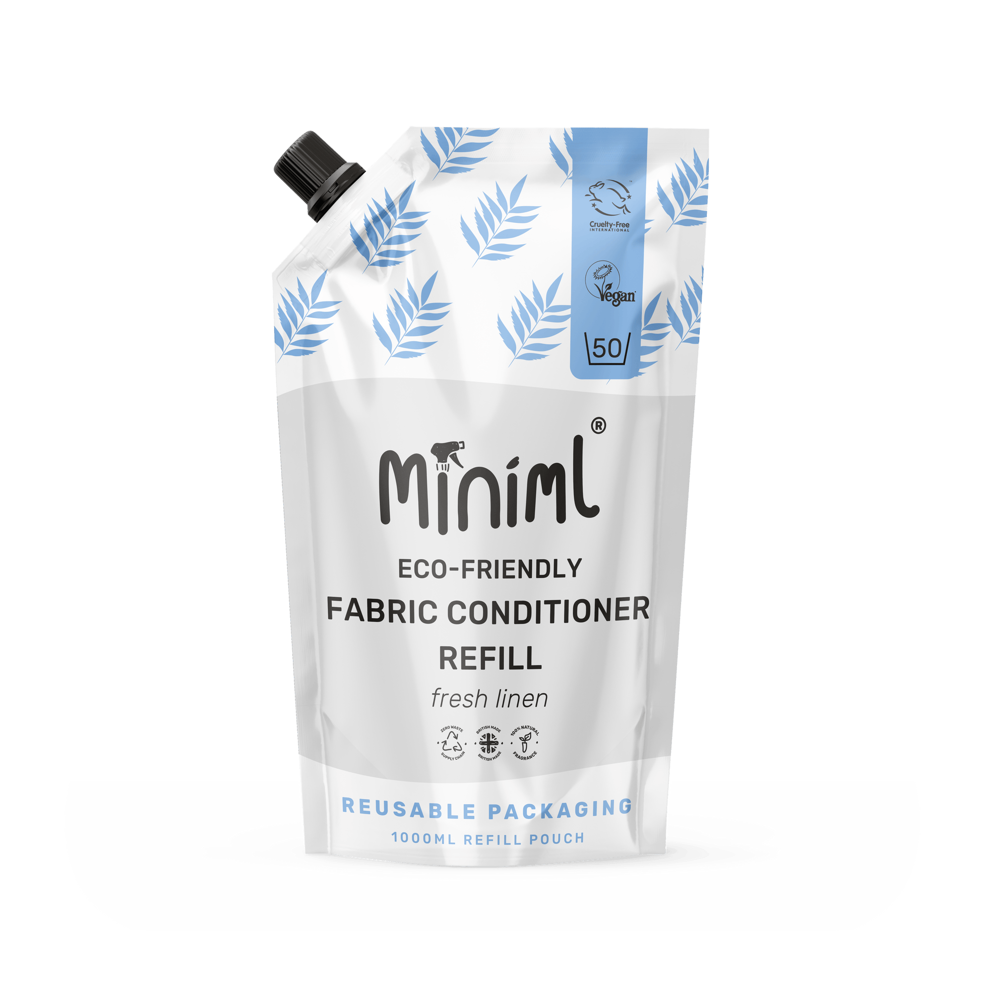 Miniml Fresh Linen Fabric Conditioner 1L Refill | Soft and Gentle Laundry Care - REGN