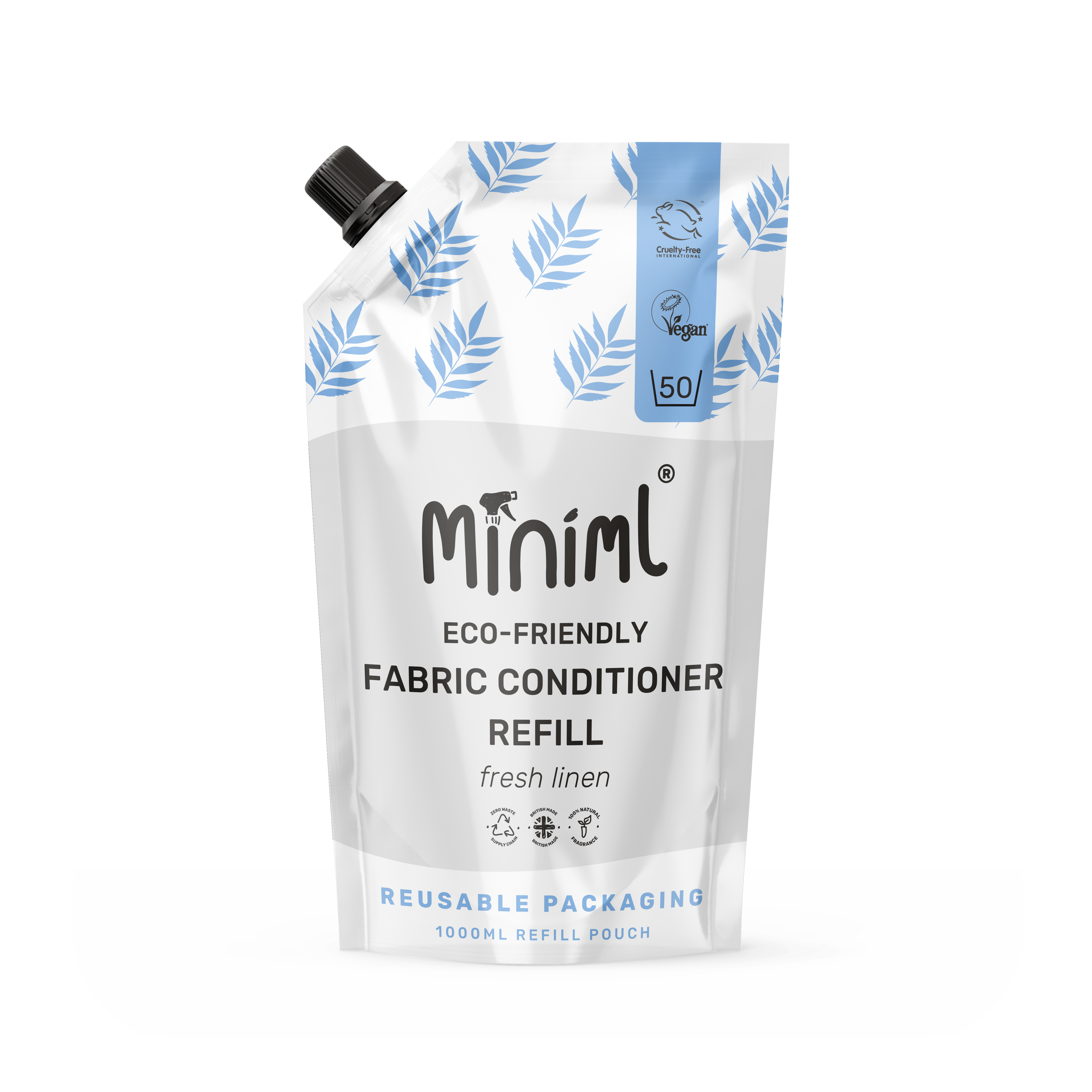 Miniml Fresh Linen Fabric Conditioner 1L Refill | Soft and Gentle Laundry Care - REGN