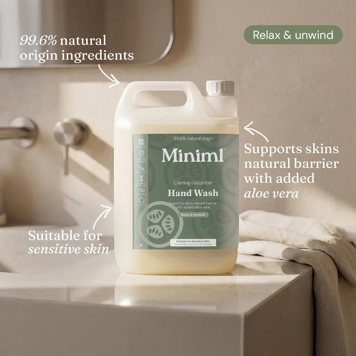 Miniml Hand Soap 5L Try It All Bundle – 3 Fragrances, 15L Total - REGN