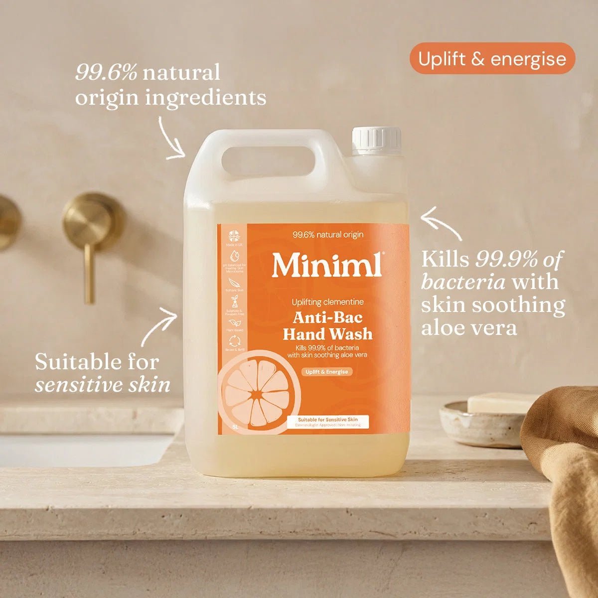 Miniml Hand Soap 5L Try It All Bundle – 3 Fragrances, 15L Total - REGN