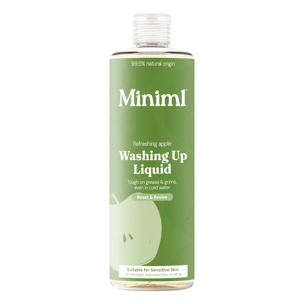 Miniml Refreshing Apple Washing Up Liquid 400ml Plant - Based Dish Soap - REGN