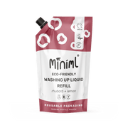 Miniml Wild Rhubarb + Lemon Washing Up Liquid 1L Refill | Powerful and Gentle - REGN
