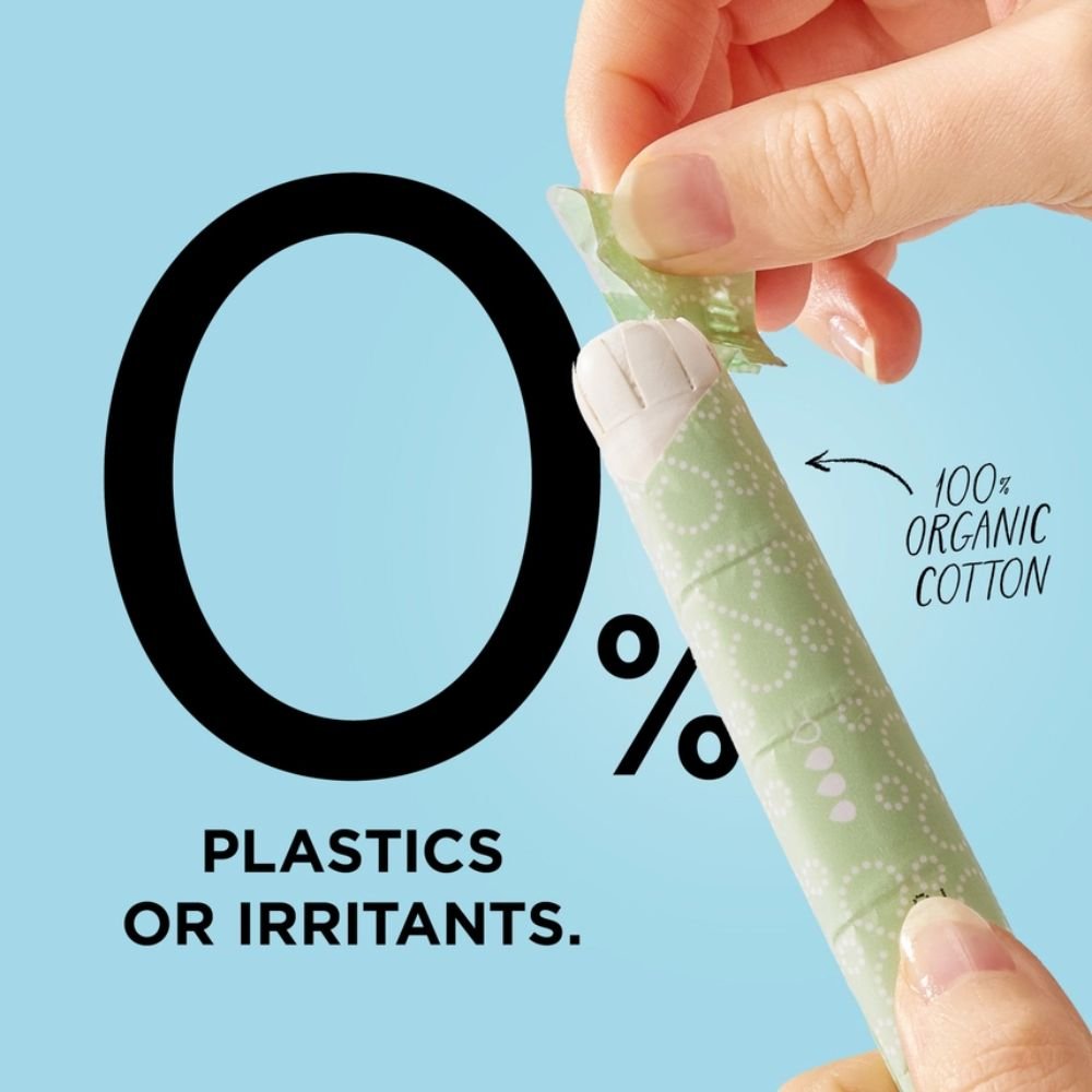 Mooncup Organic Cotton Applicator Tampons Heavy Super+ – 12 Pack Plastic - Free - REGN