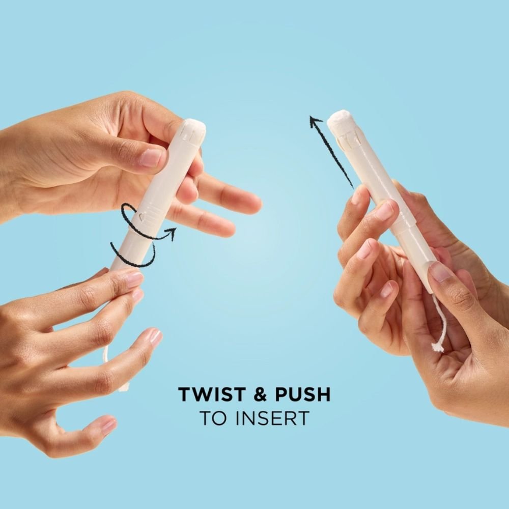 Mooncup Organic Cotton Applicator Tampons Heavy Super+ – 12 Pack Plastic - Free - REGN