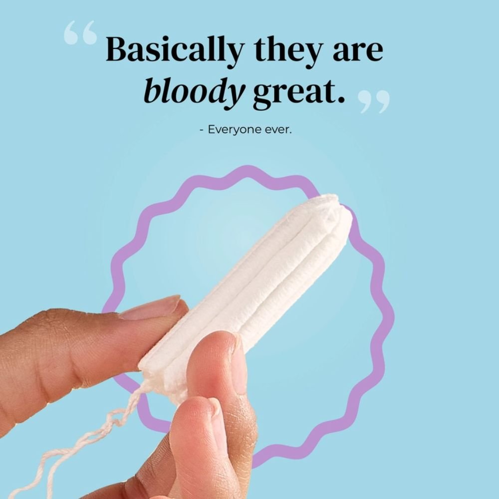 Mooncup Organic Cotton Non - Applicator Tampons Super Medium– 16 Pack Plastic - Free - REGN