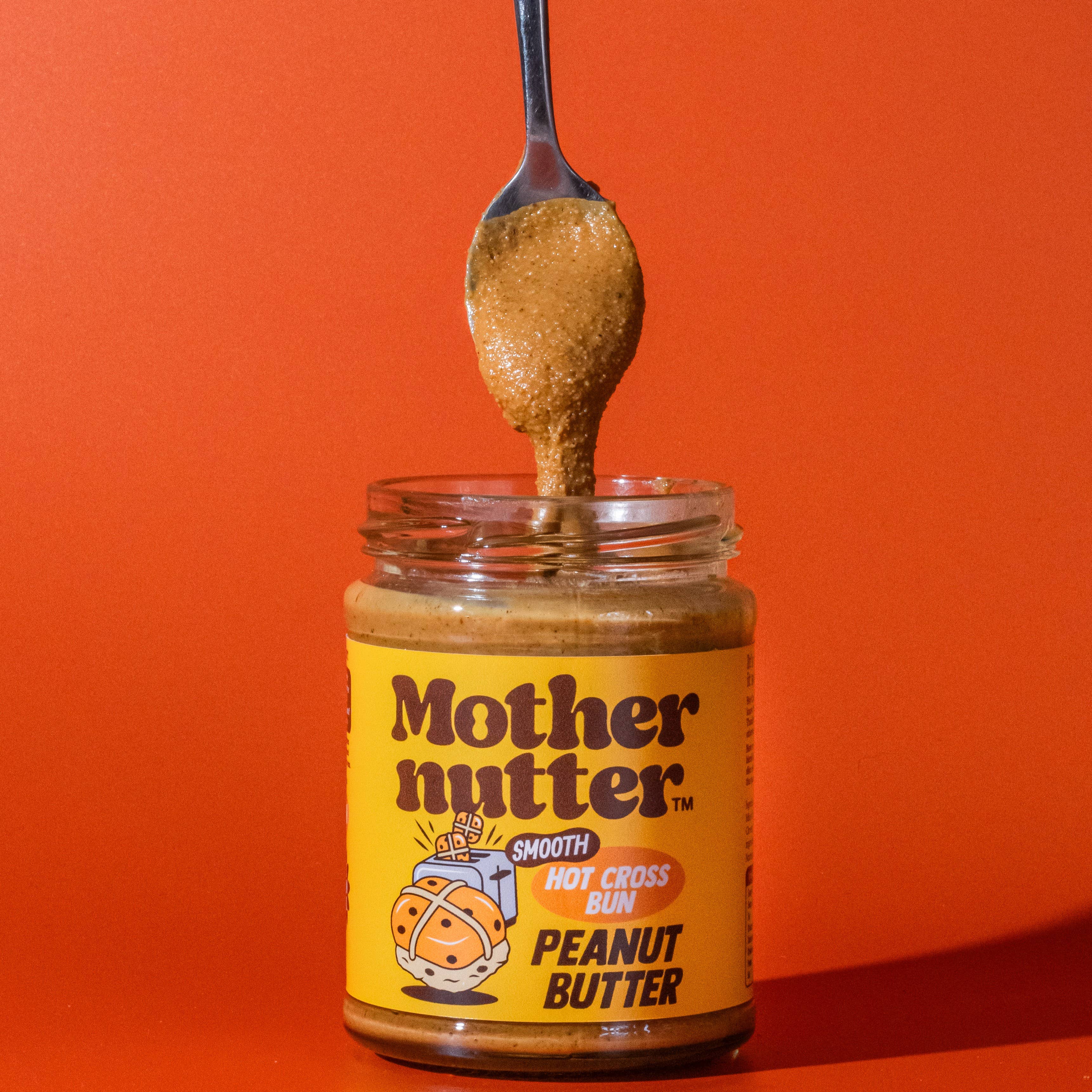 Mothernutter Smooth Hot Cross Bun Peanut Butter (280g) - REGN