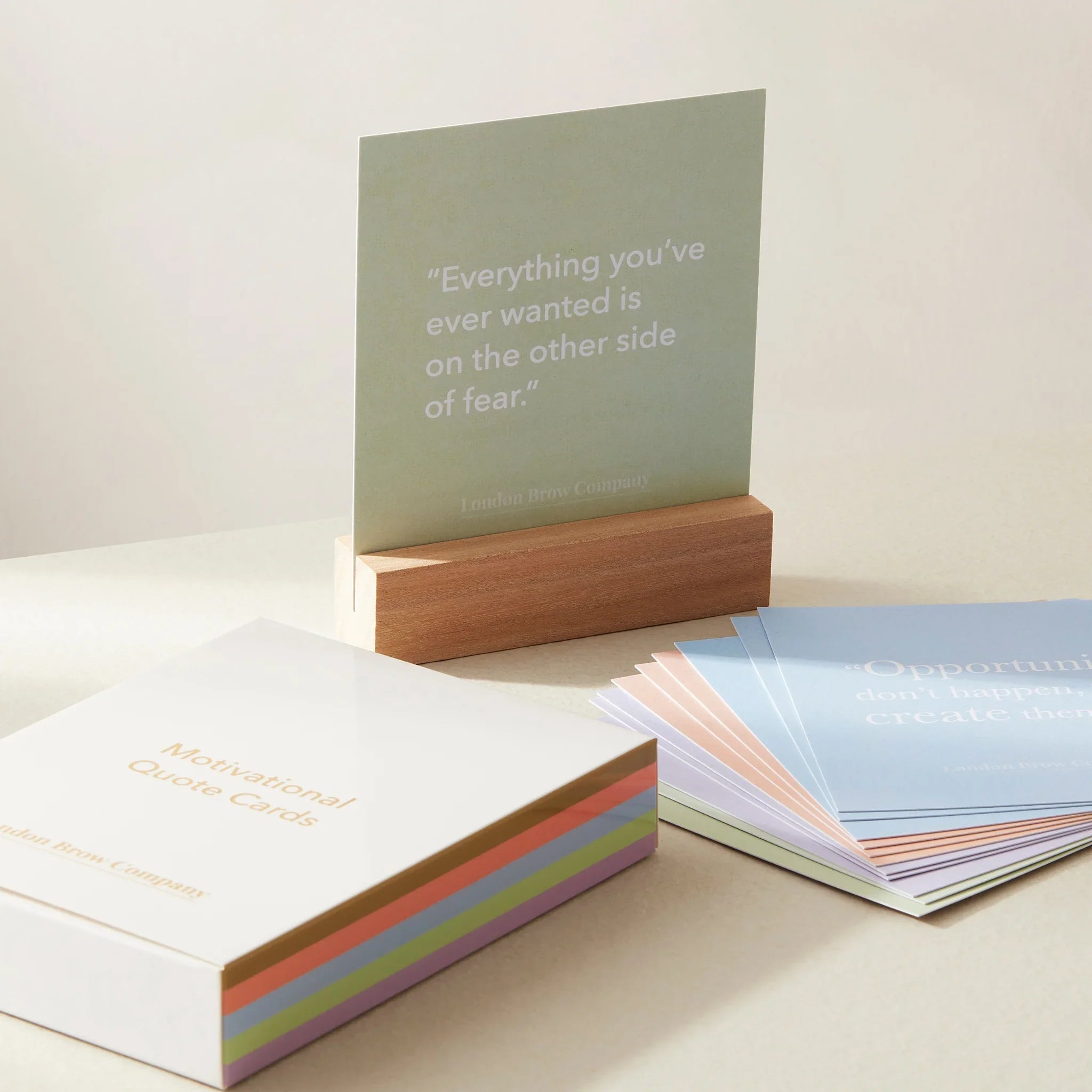Motivational Cards with Wooden Stand - REGN