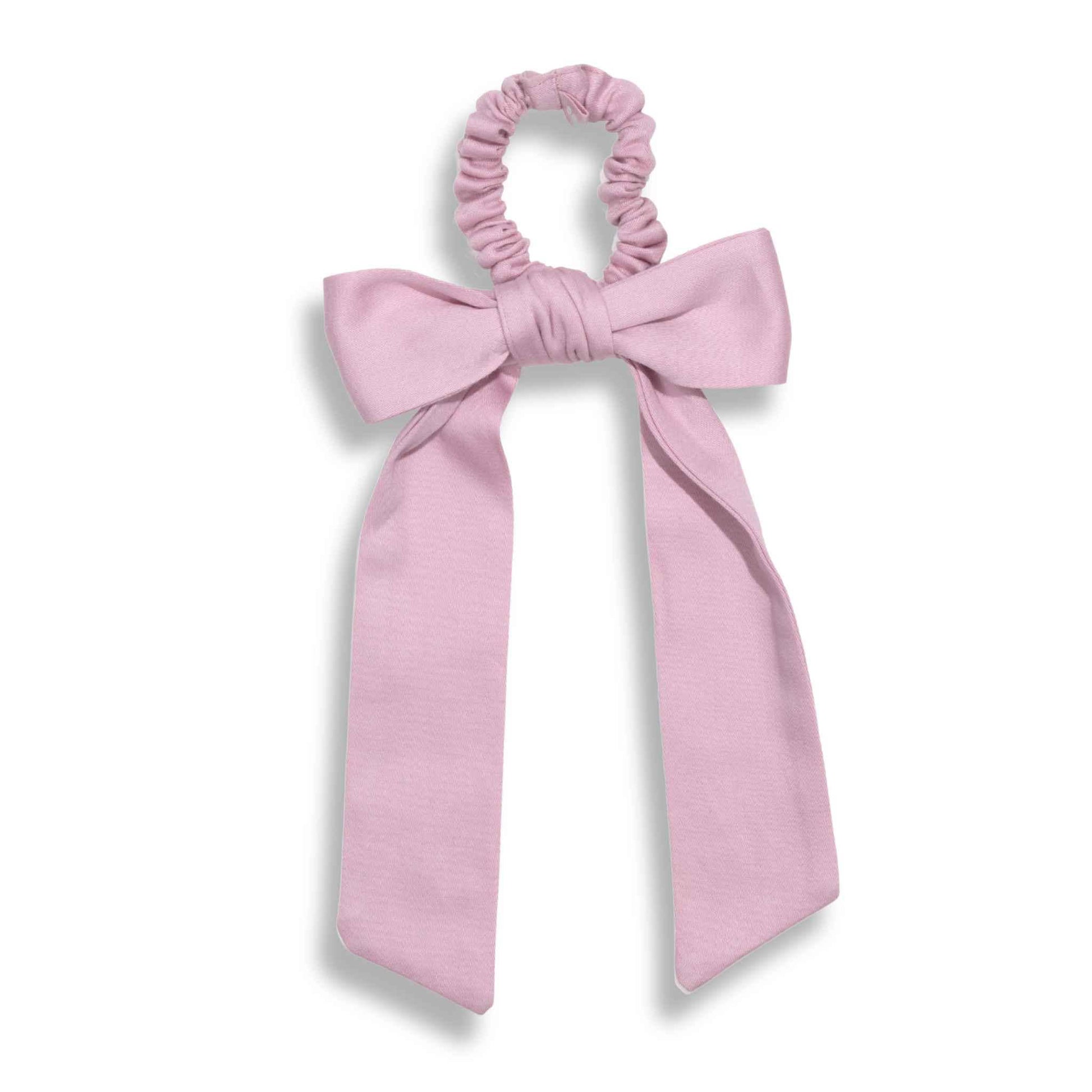 Multi - Use Organic Cotton Satin Bow Scrunchie – Violet Ice - REGN