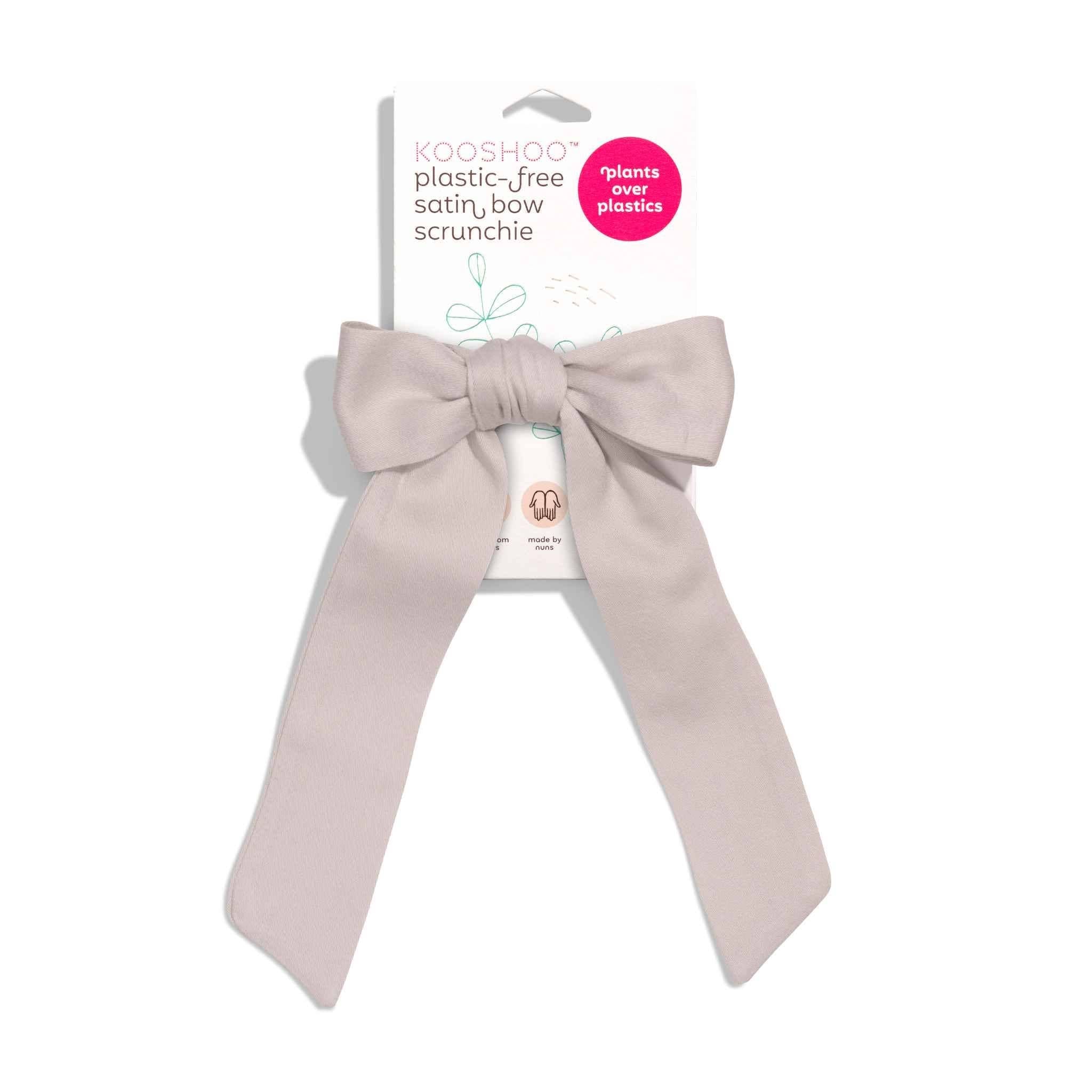 Multi - Use Satin Bow Scrunchie – Organic Cotton 3 - in - 1 - REGN