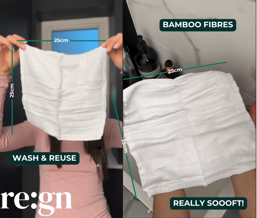 Multicolour Bamboo Organic Soft Face Cloths - Luxury Eco Face Flannels, 12 Pack - REGN