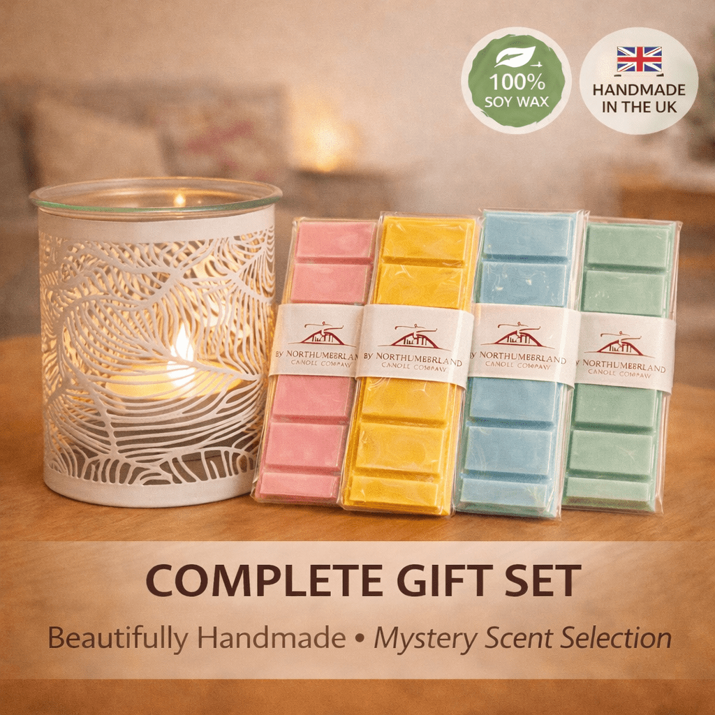 Mystery Wax Melt Bundle with Botanical Burner – 5 Piece Set - REGN