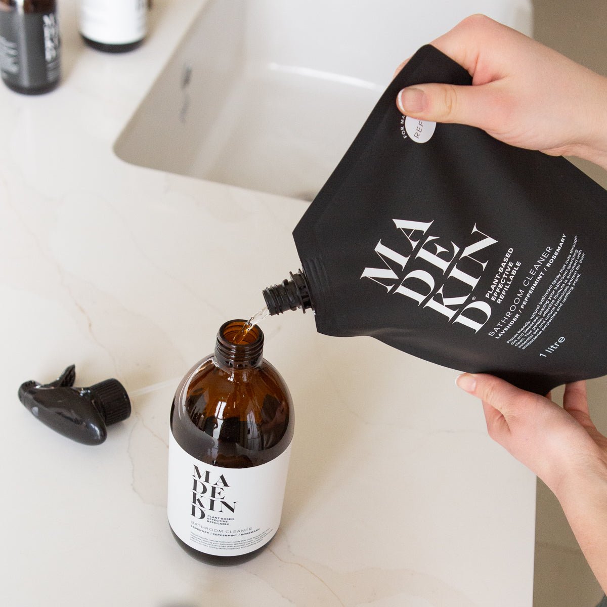 Natural Bathroom Cleaner 1 Litre Refill - REGN