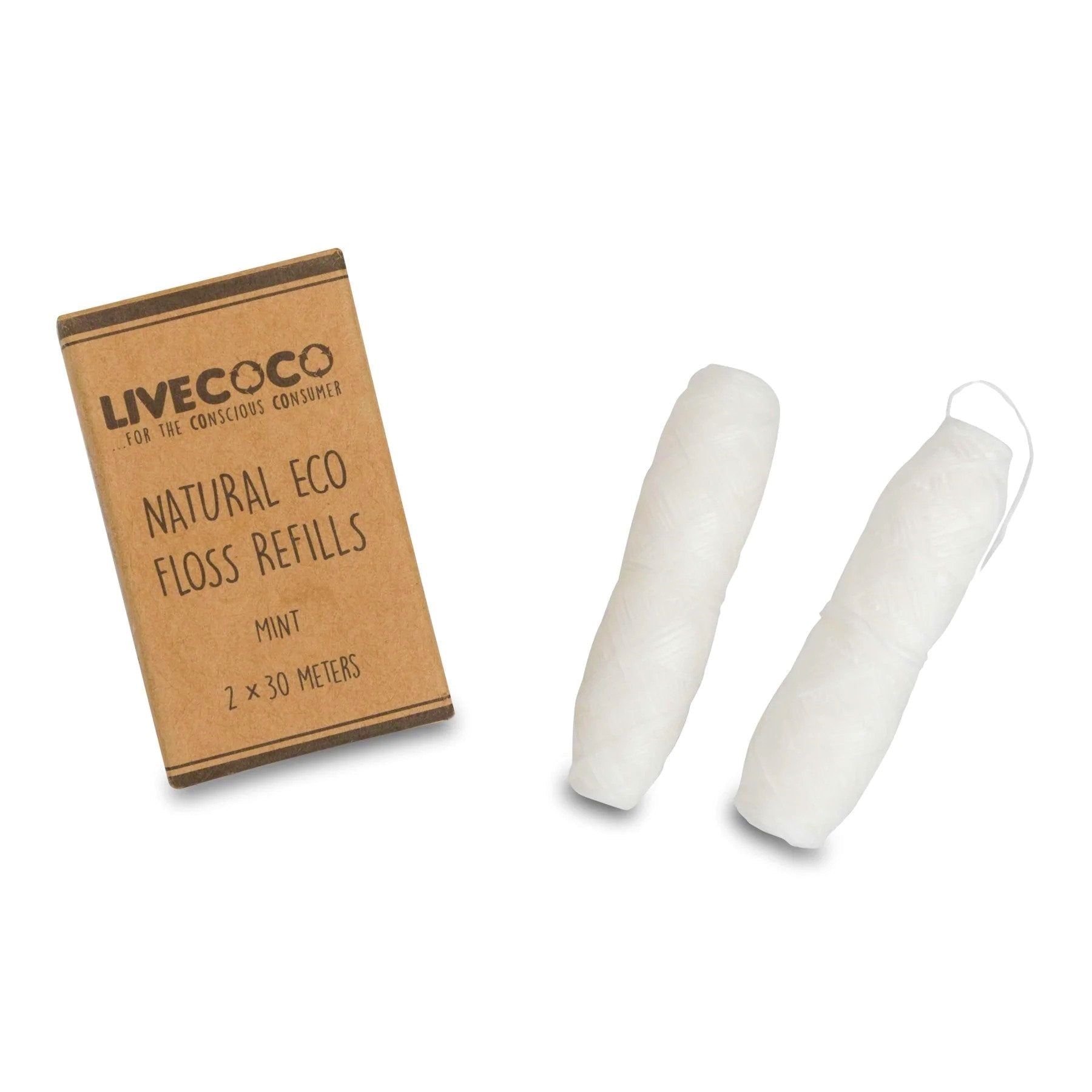 Natural Eco Floss Refills - Fresh Mint Flavour - REGN