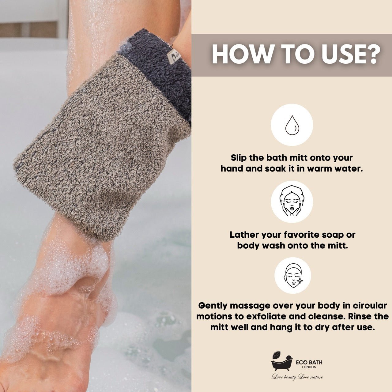 Natural Sisal Hemp Bath Mitt - REGN
