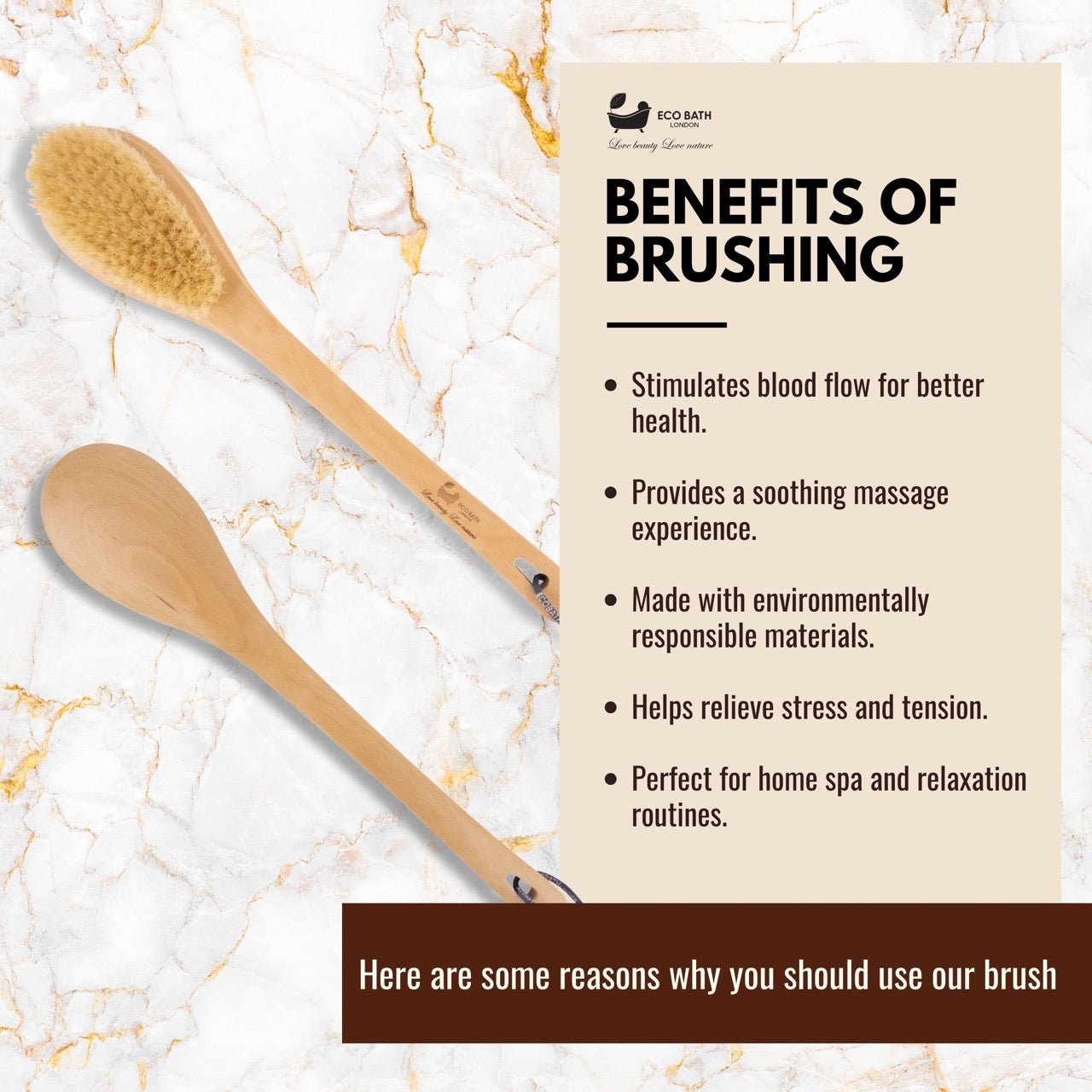 Natural Sisal or Bristle Body Brush for Dry Brushing and Showers - REGN