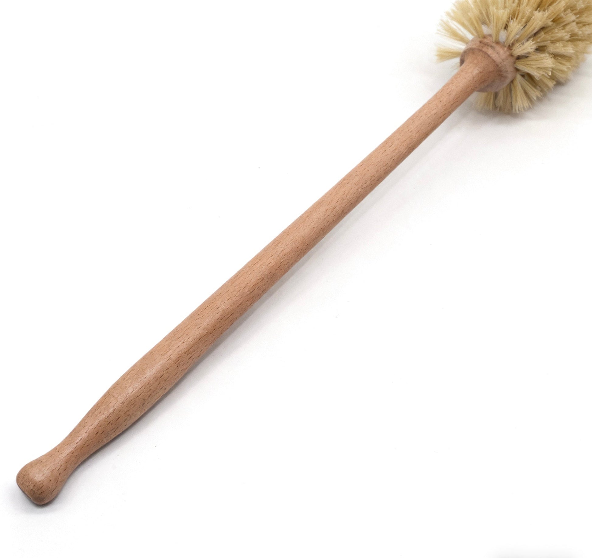 Natural Wooden Toilet Brush with Beech Wood Handle and Sisal Bristles - REGN