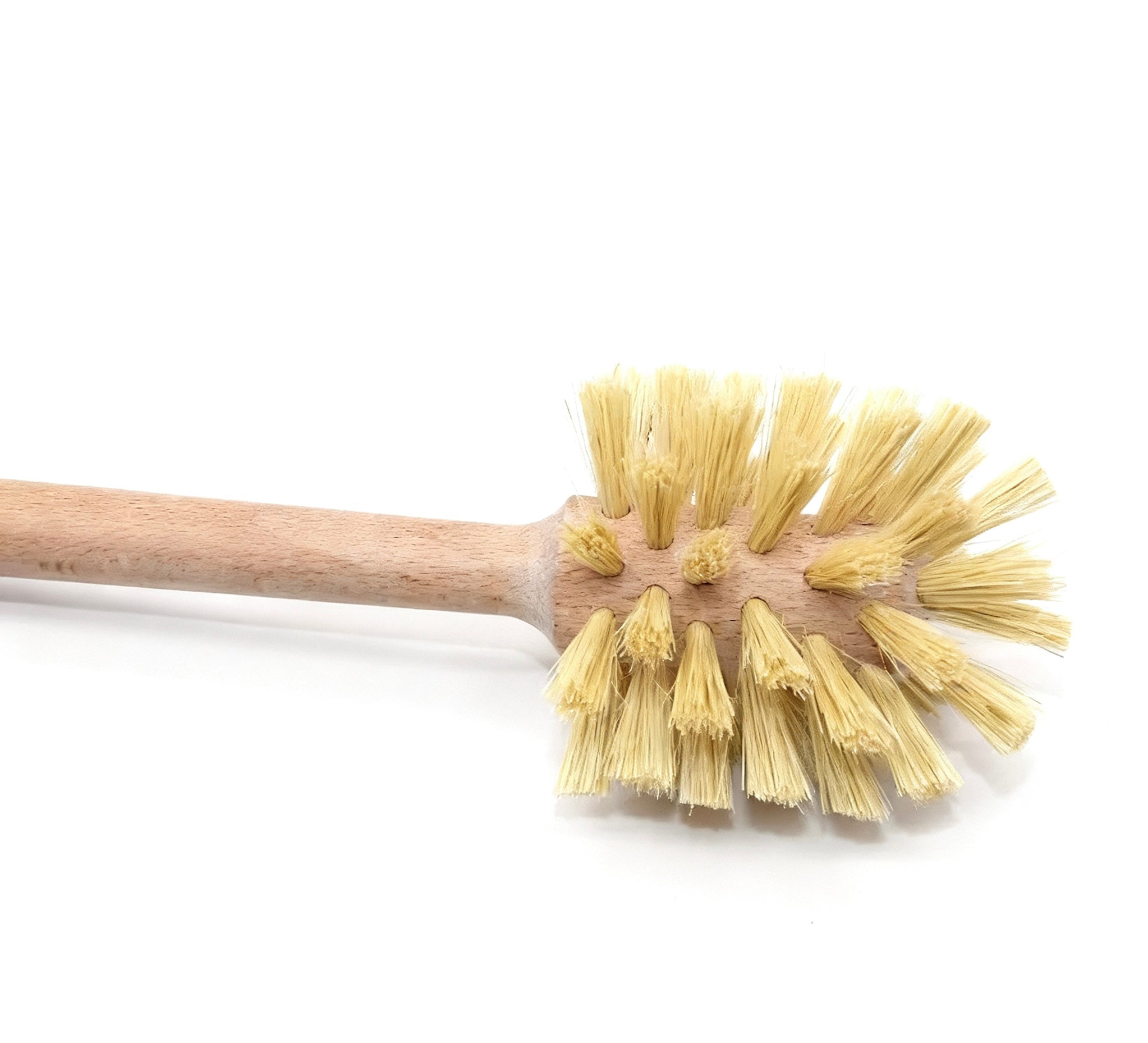 Natural Wooden Toilet Brush with Beech Wood Handle and Sisal Bristles - REGN