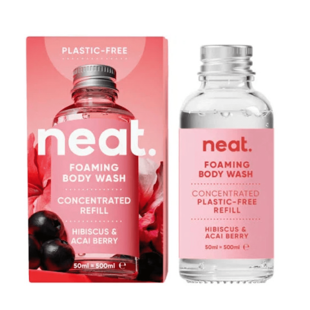 Neat Foaming Body Wash – Hibiscus & Acai Berry - Bottle & Refill - REGN