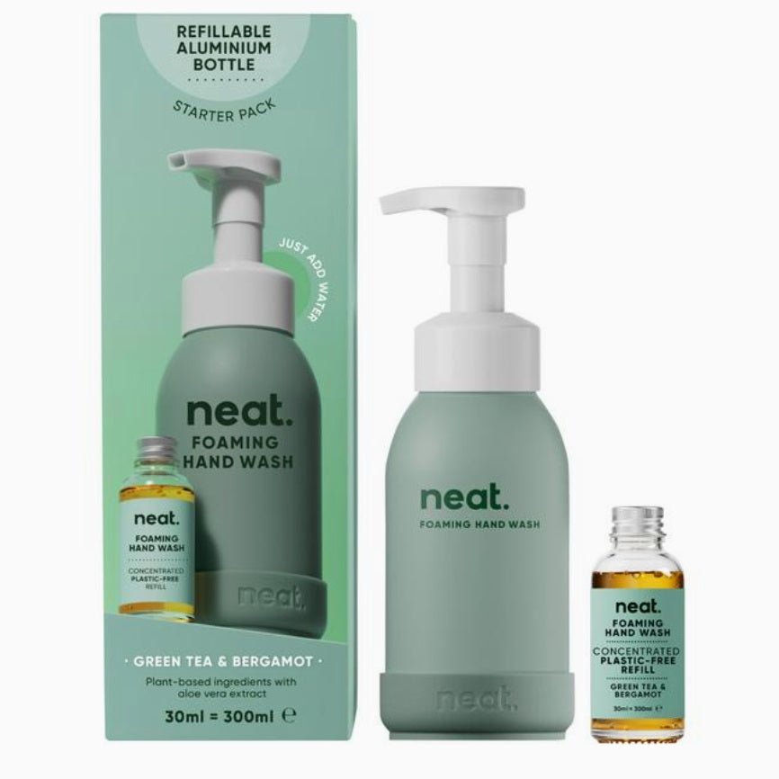Neat Foaming Hand Wash Green Tea & Bergamot Scented Soap - Bottle & Refill - REGN