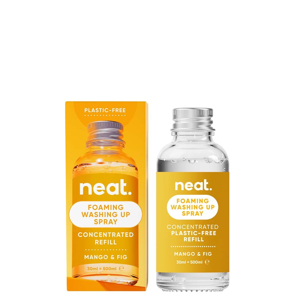 Neat Foaming Washing Up Spray Starter Pack & Refill – Mango & Fig - REGN