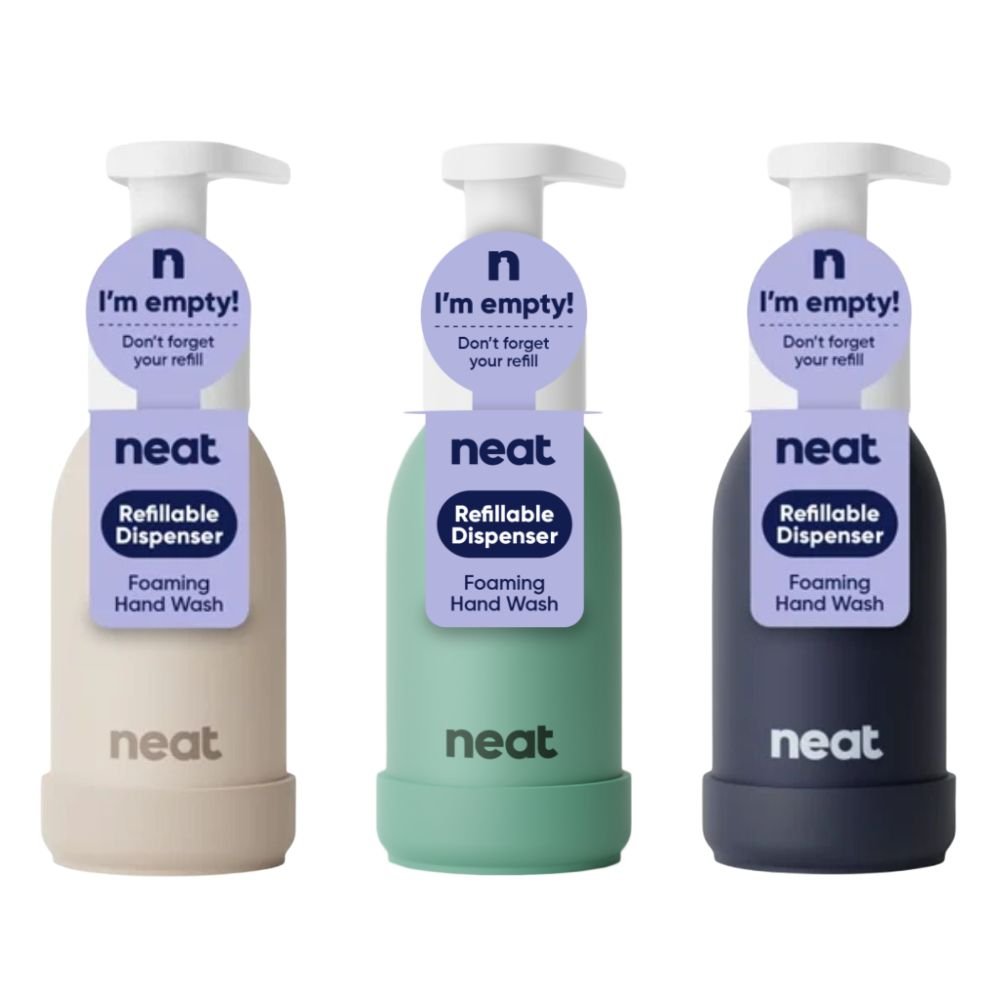 Neat Refillable Foaming Hand Wash Dispenser – Recycled Aluminium Bottle (Sage, Stone, Midnight) - REGN