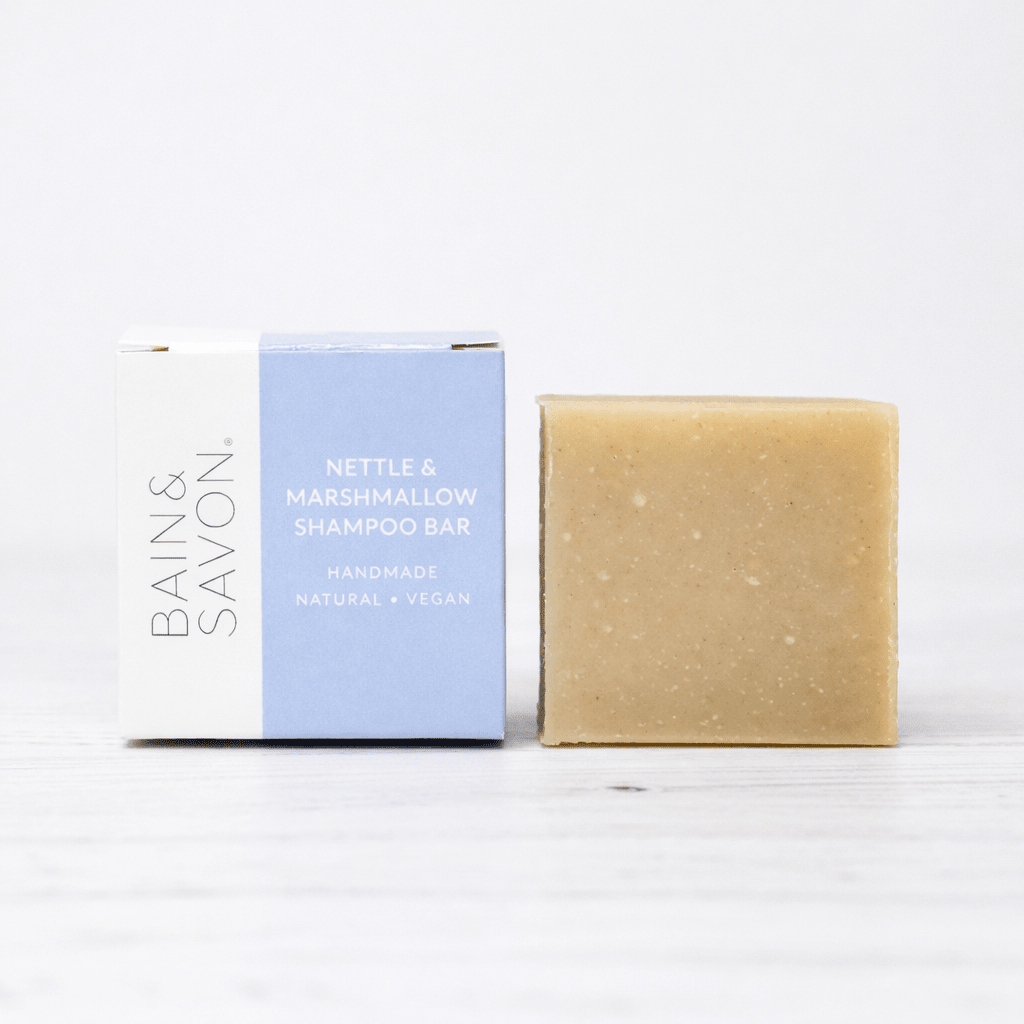 Nettle & Marshmallow Enriching Shampoo & Body Bar - Plastic Free Eco Shower Bars, 110g - REGN