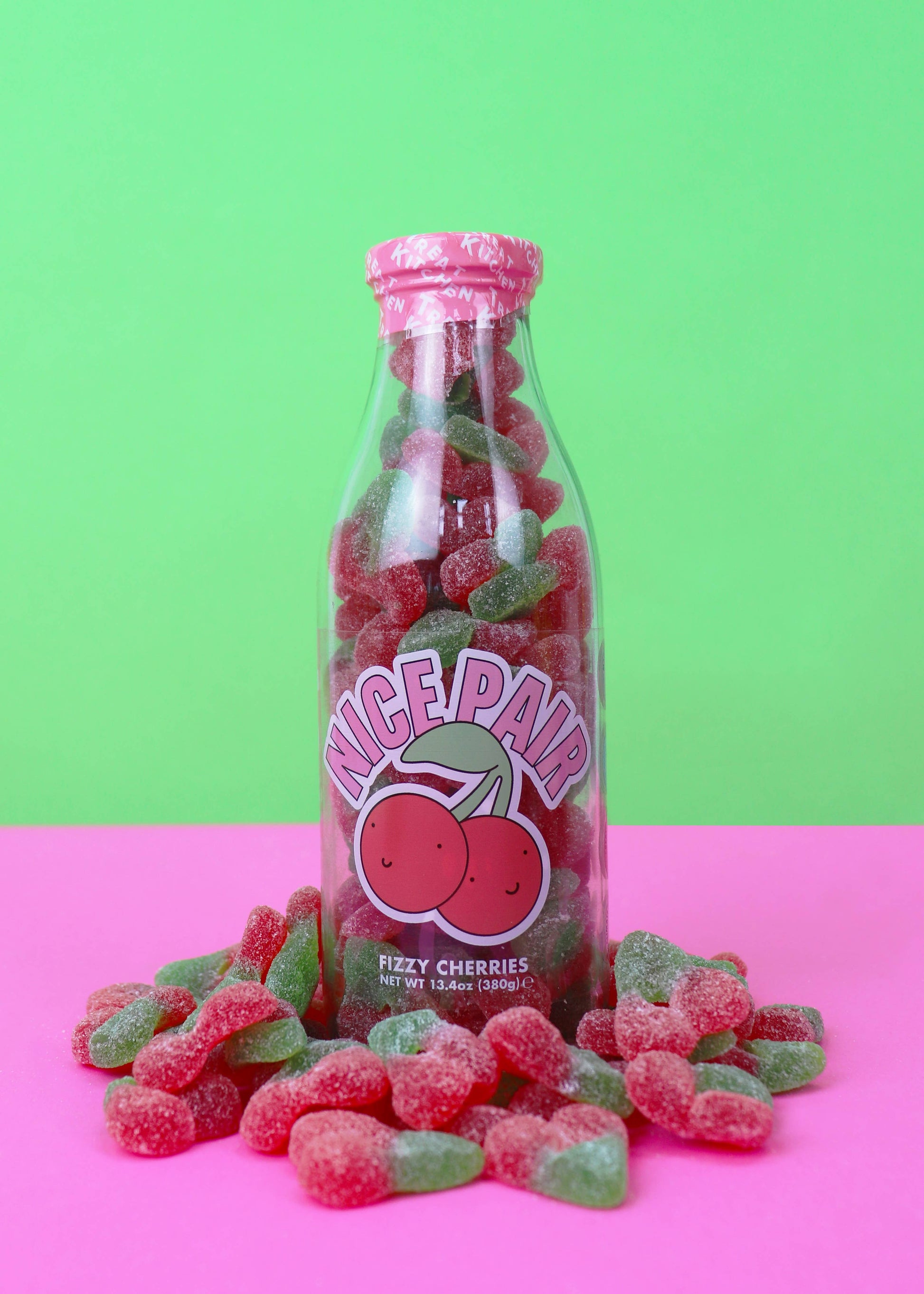 Nice Pair Fizzy Cherries Message Sweet Bottle - REGN