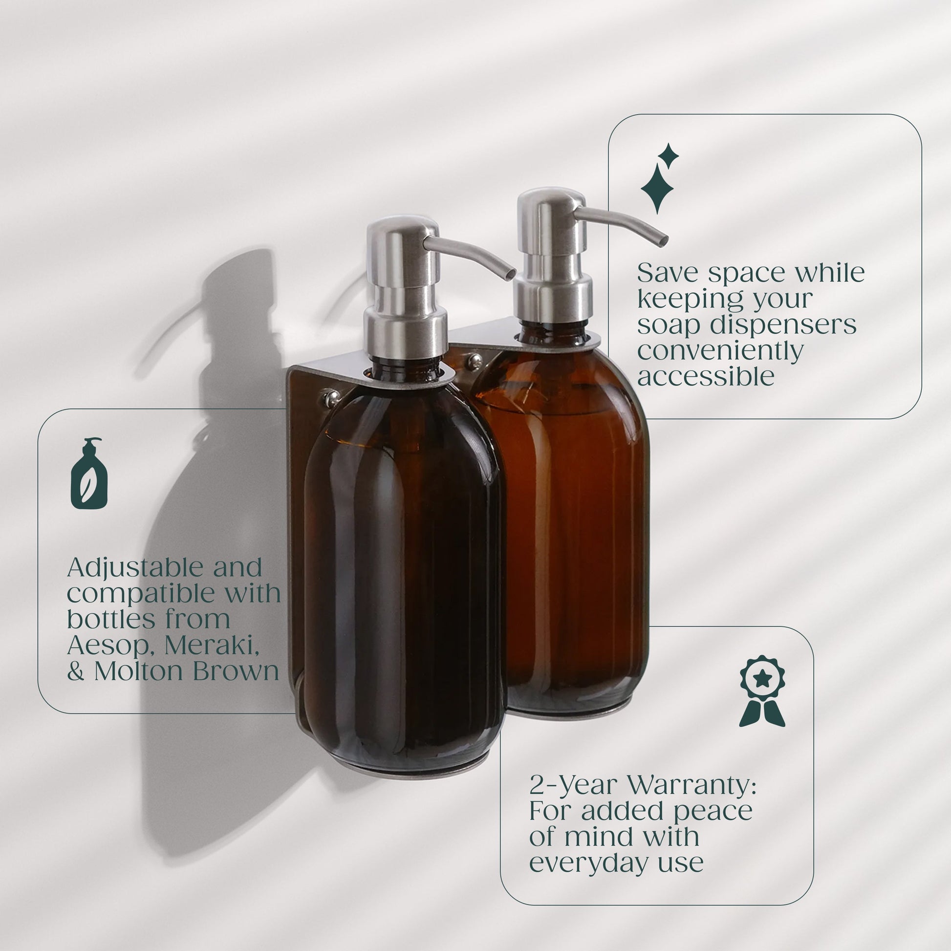 Nickel Double Bottle Holder - REGN