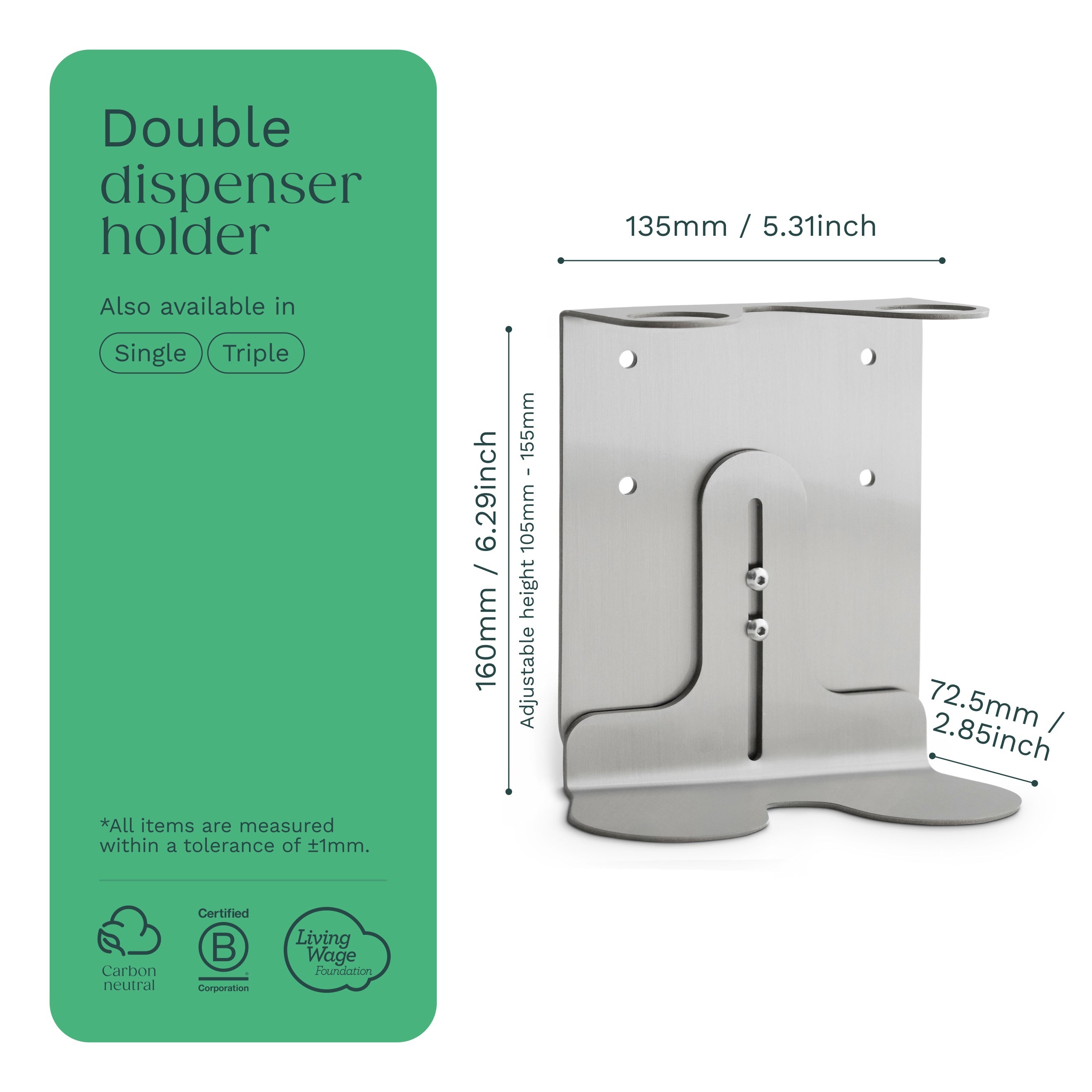 Nickel Double Bottle Holder - REGN